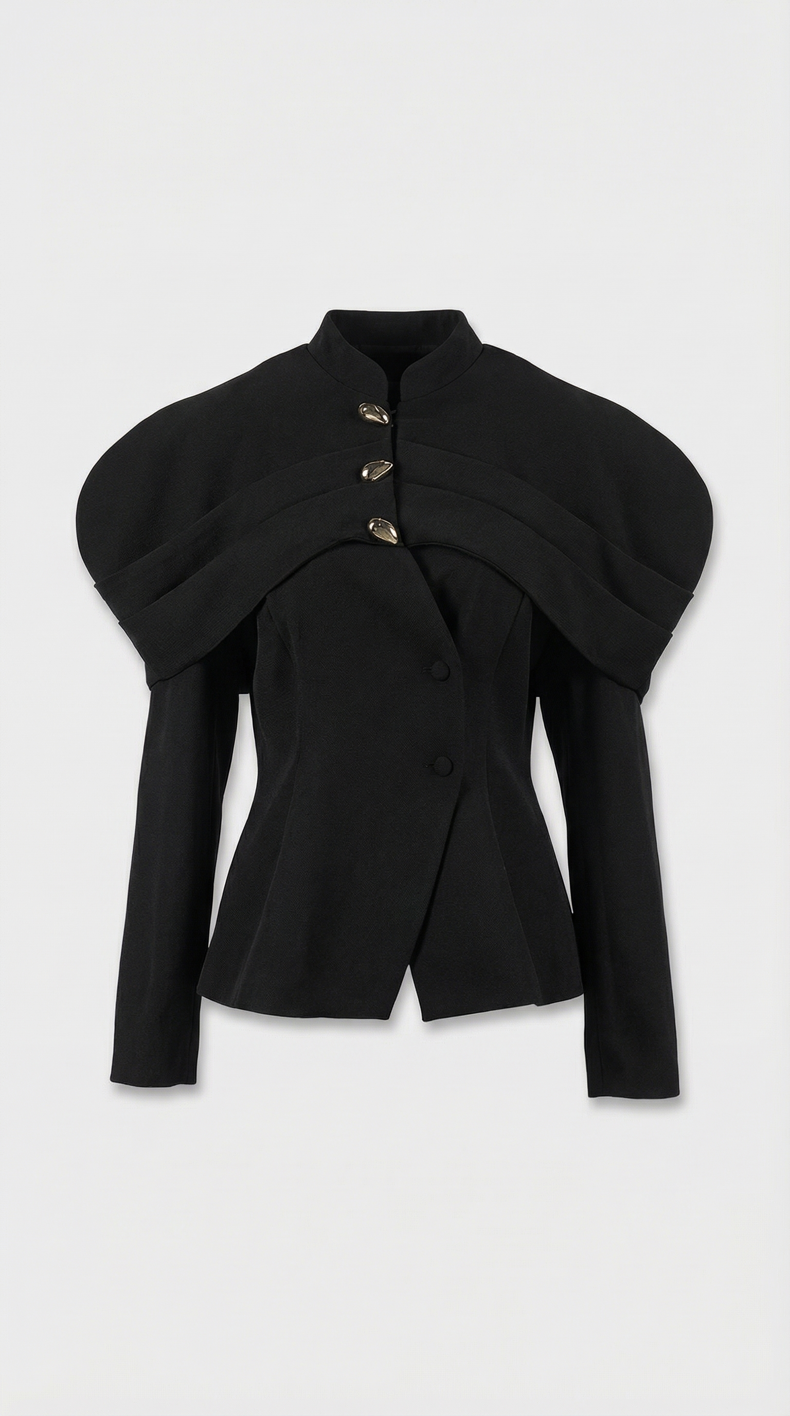 Obsidian - Elegante Blazerjacke mit goldenen Knöpfen