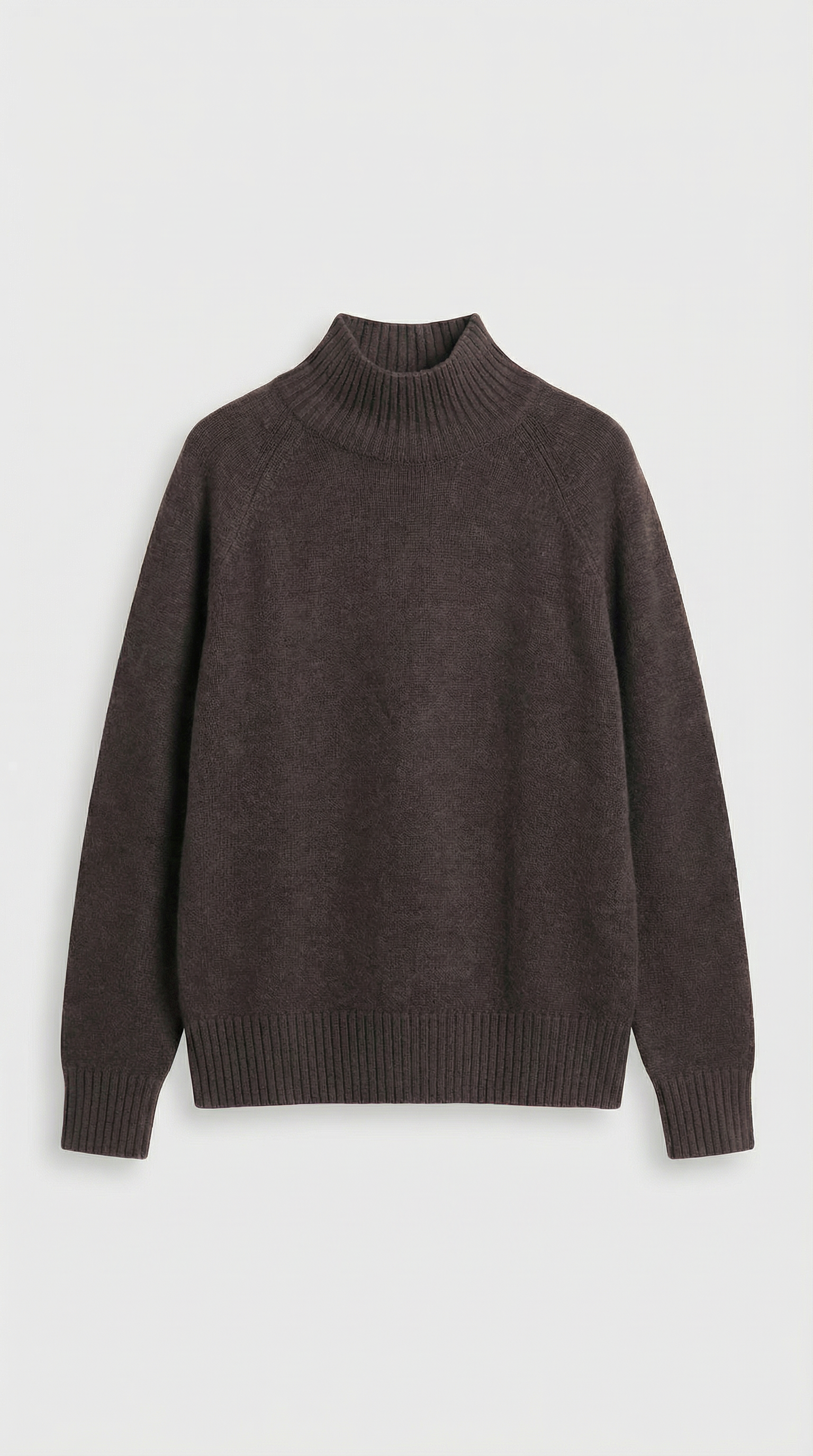 Vilo - Ensemble 100 % Laine avec Pull Épais et Pantalon Large Marron