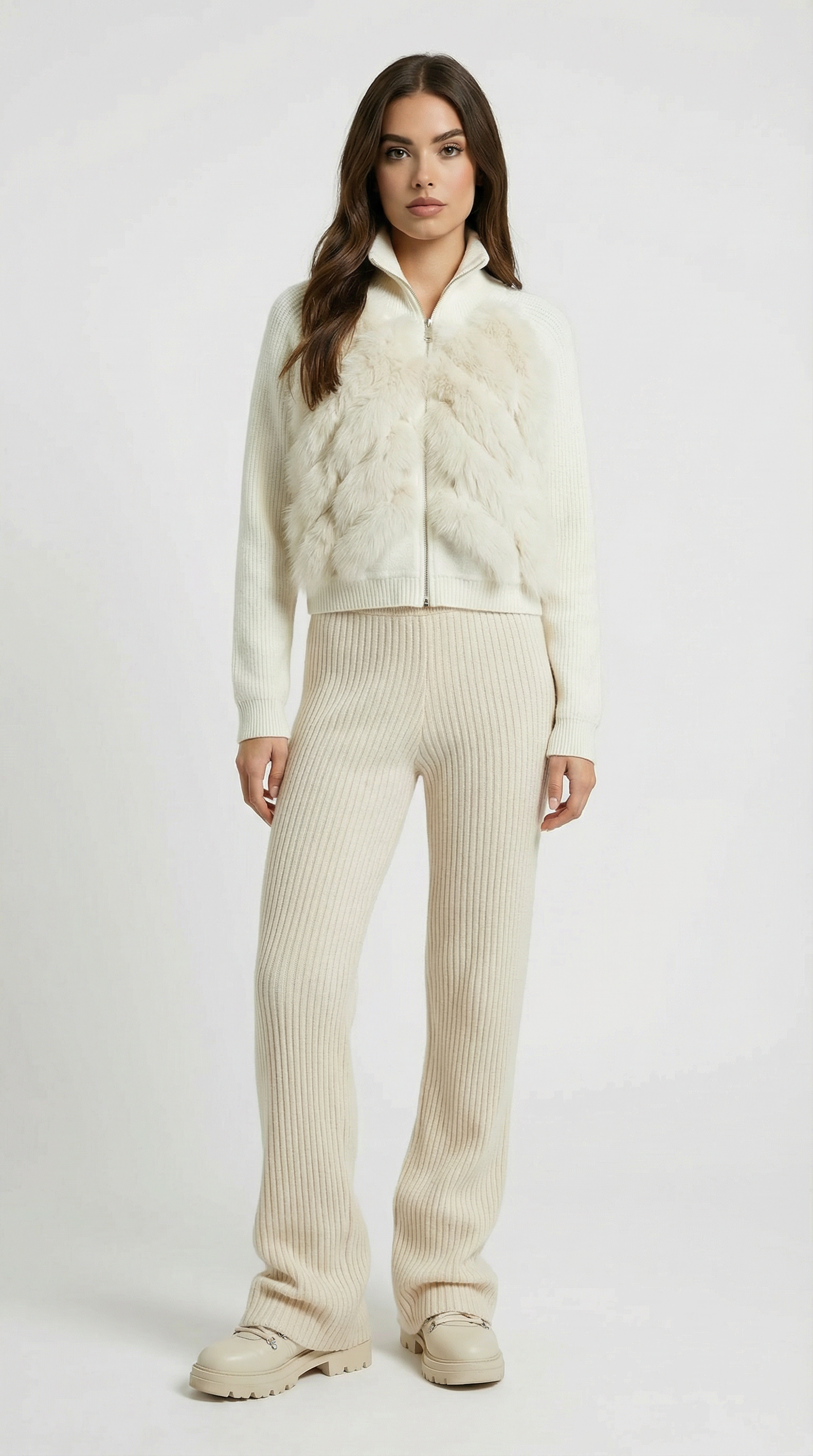 Glase - Maglione Largo in Pelliccia di Volpe