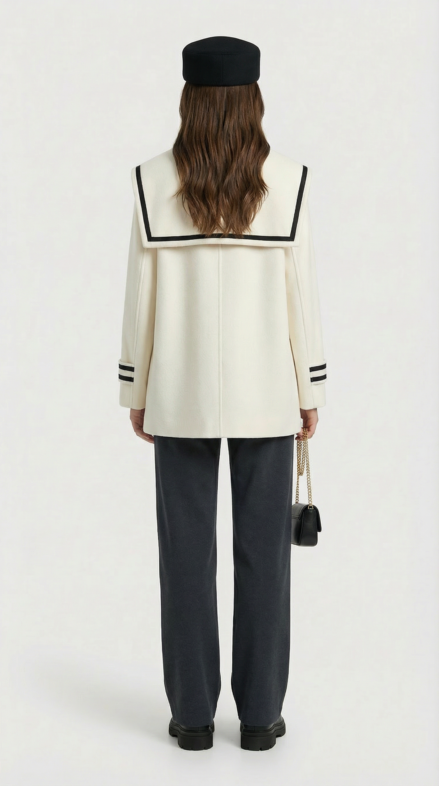 فروستا - معطف بحري فضفاض مع جيب كبير