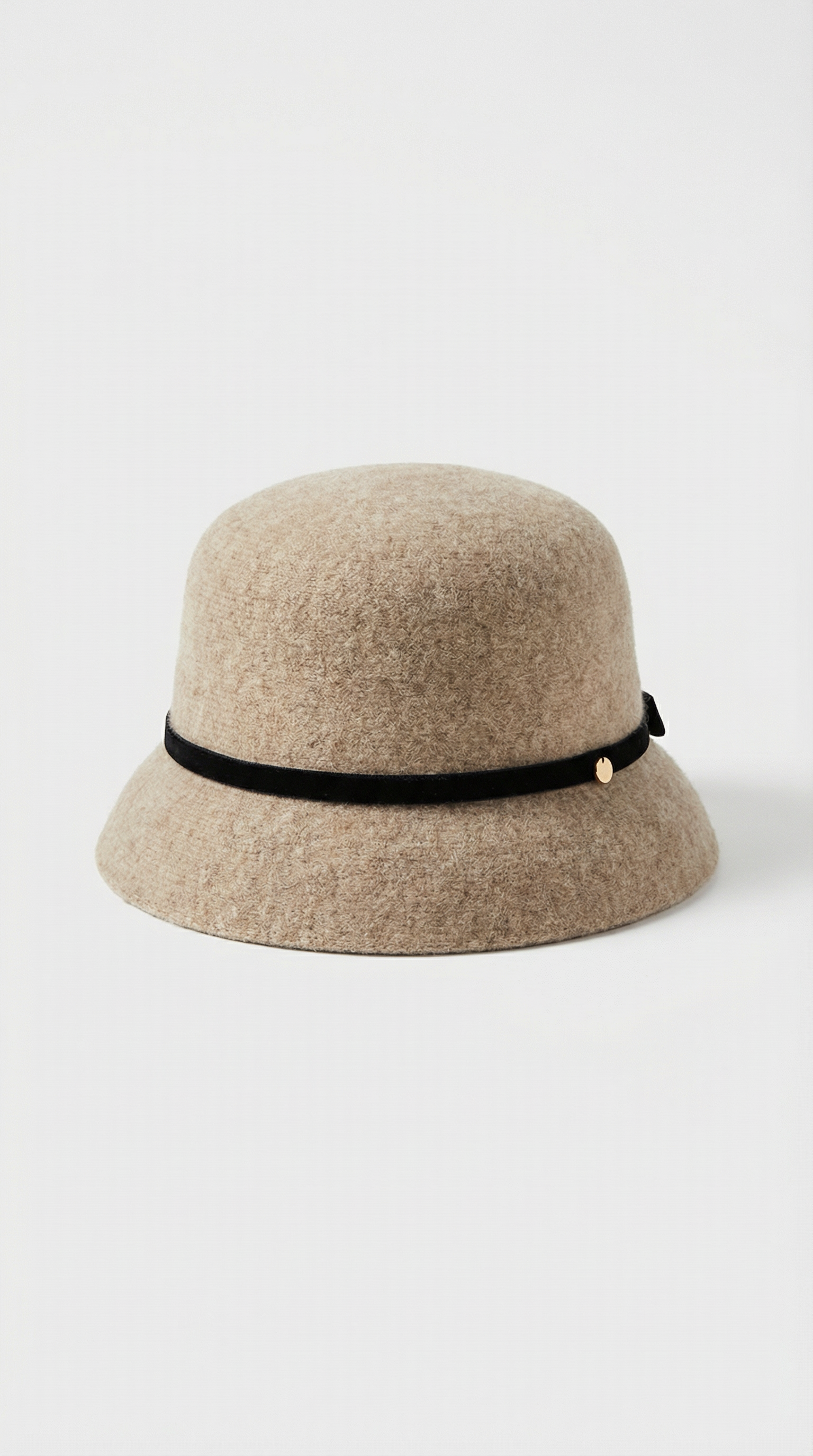 Tavo - Bonnet en Laine avec Nœud en Velours de Luxe