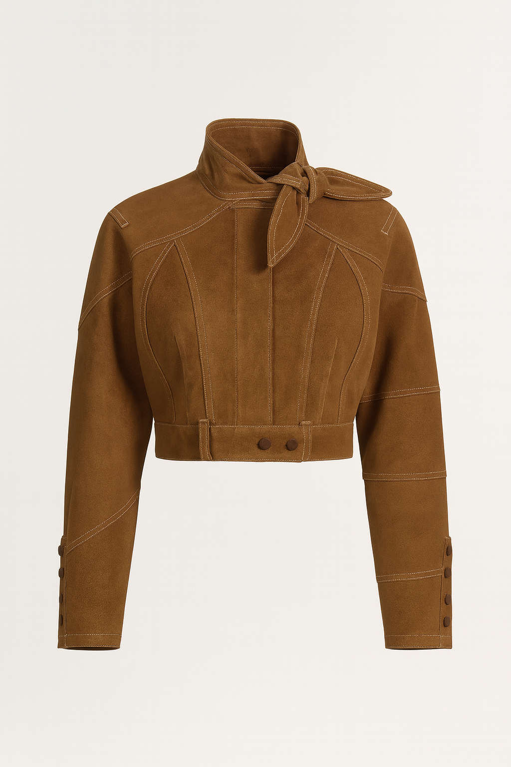 Ephira - Set aus verkürzter Jacke und hochtaillierten, verlängerten Hosen