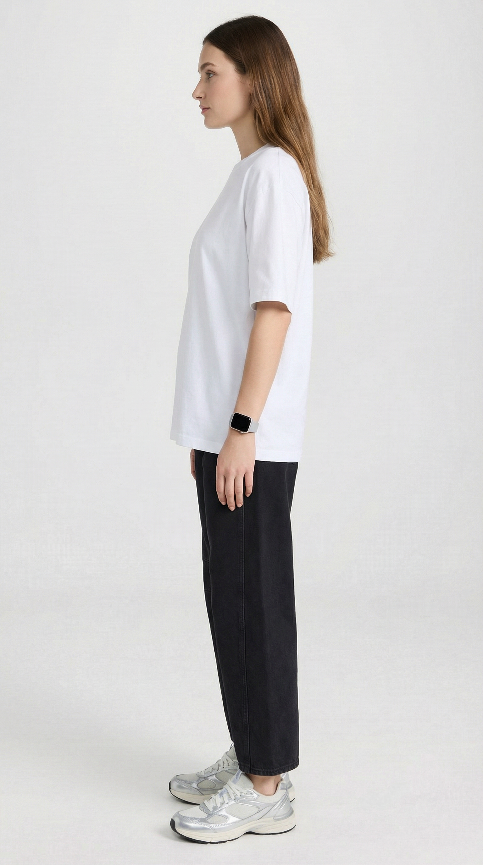 Storma - Jeans a Vita Media a Gamba a Campana con Alta Elasticità Nero