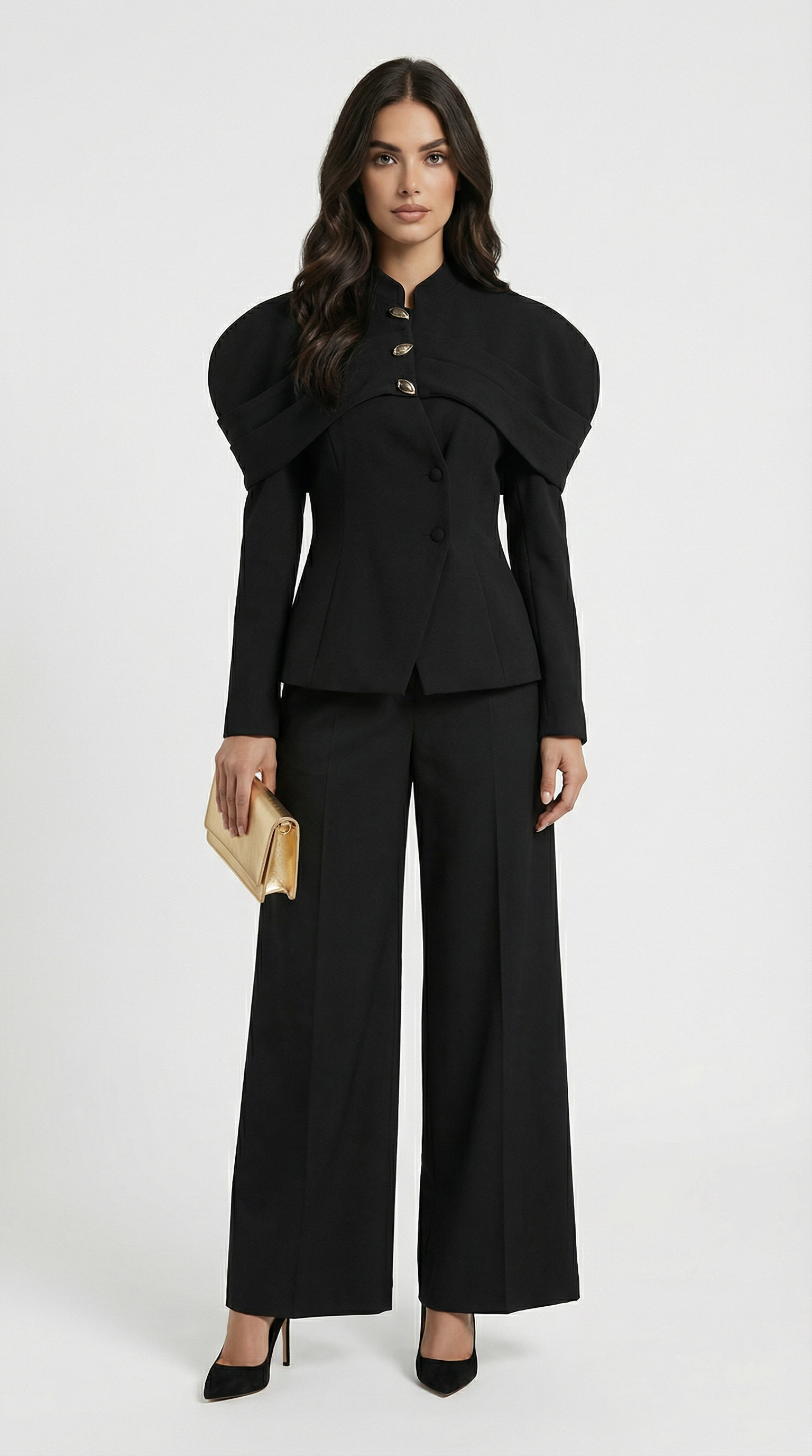 Obsidian - Blazer Elegante con Bottoni Dorati