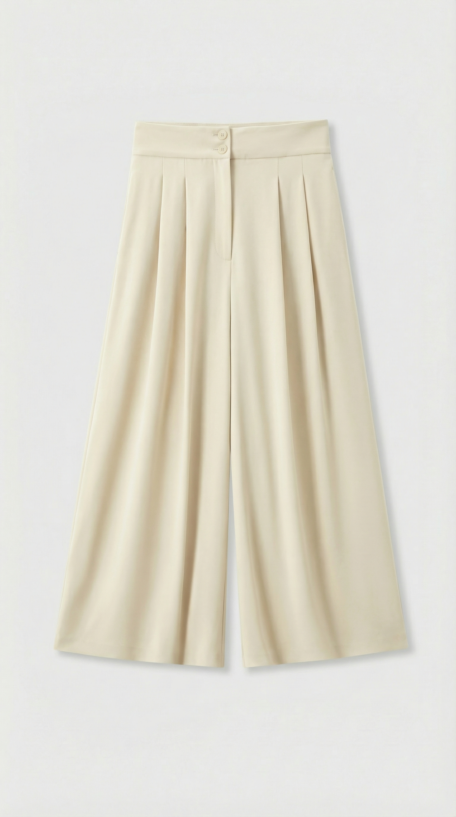 Epure - Wide-Leg Tailored Trousers Ivory