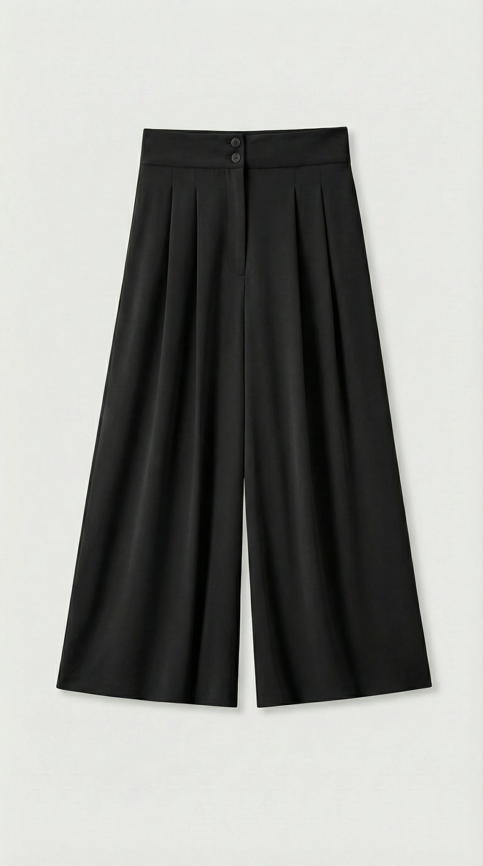 Epure - Wide-Leg Tailored Trousers Black