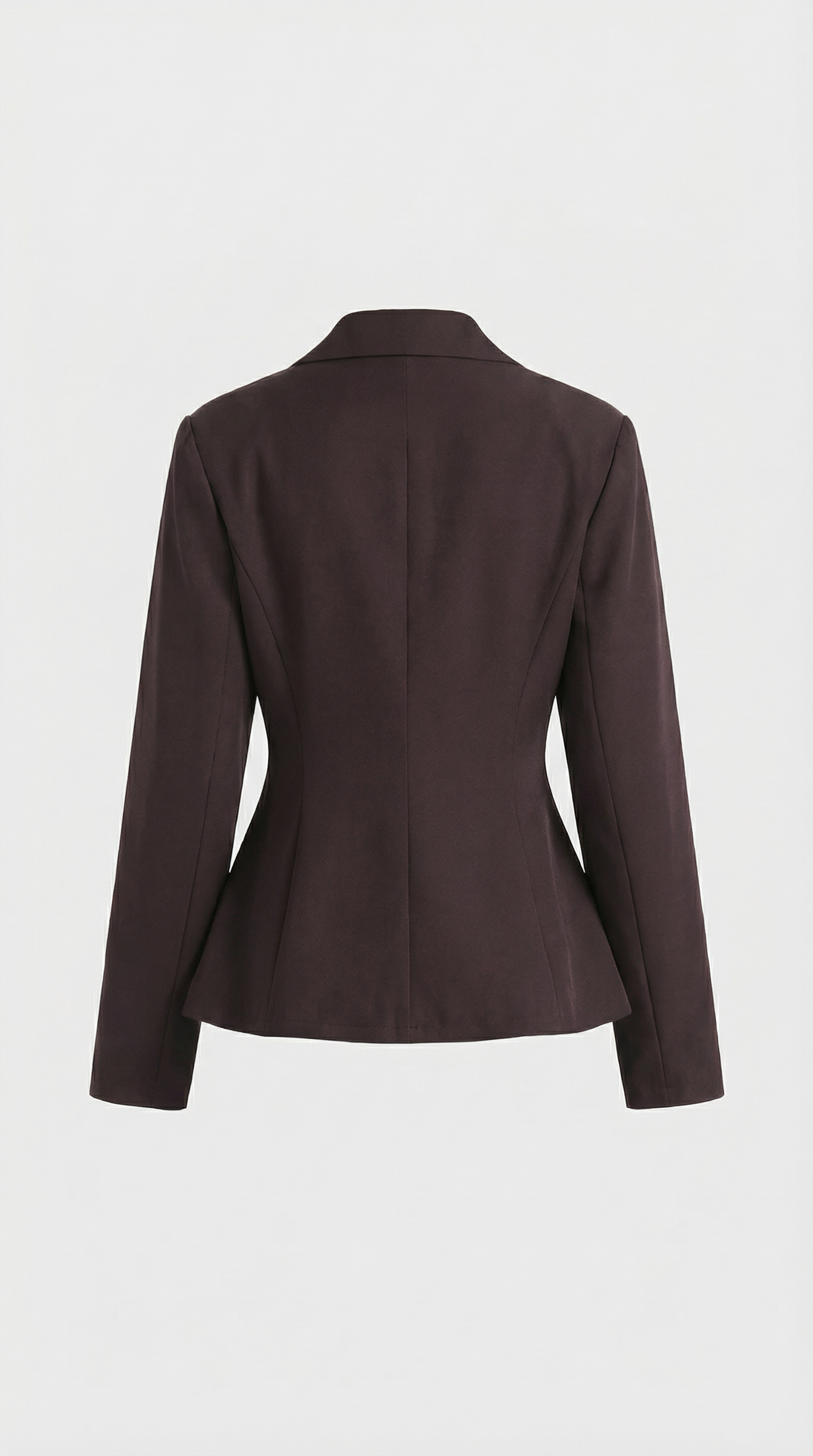 Formis - Completo blazer scultoreo con scollo a V e pantaloni a gamba larga