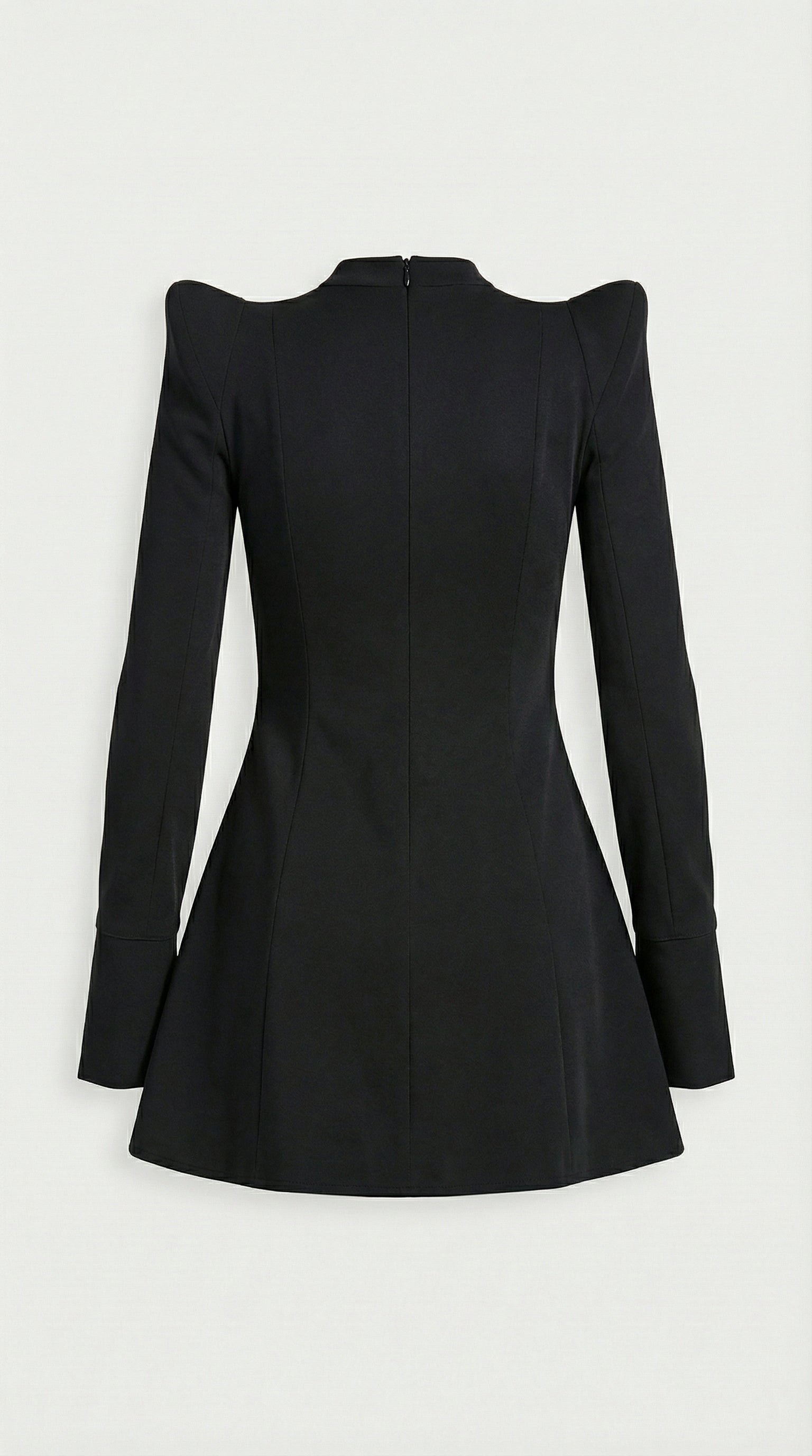 Muse - Minivestido con cortes esculturales y detalles dorados