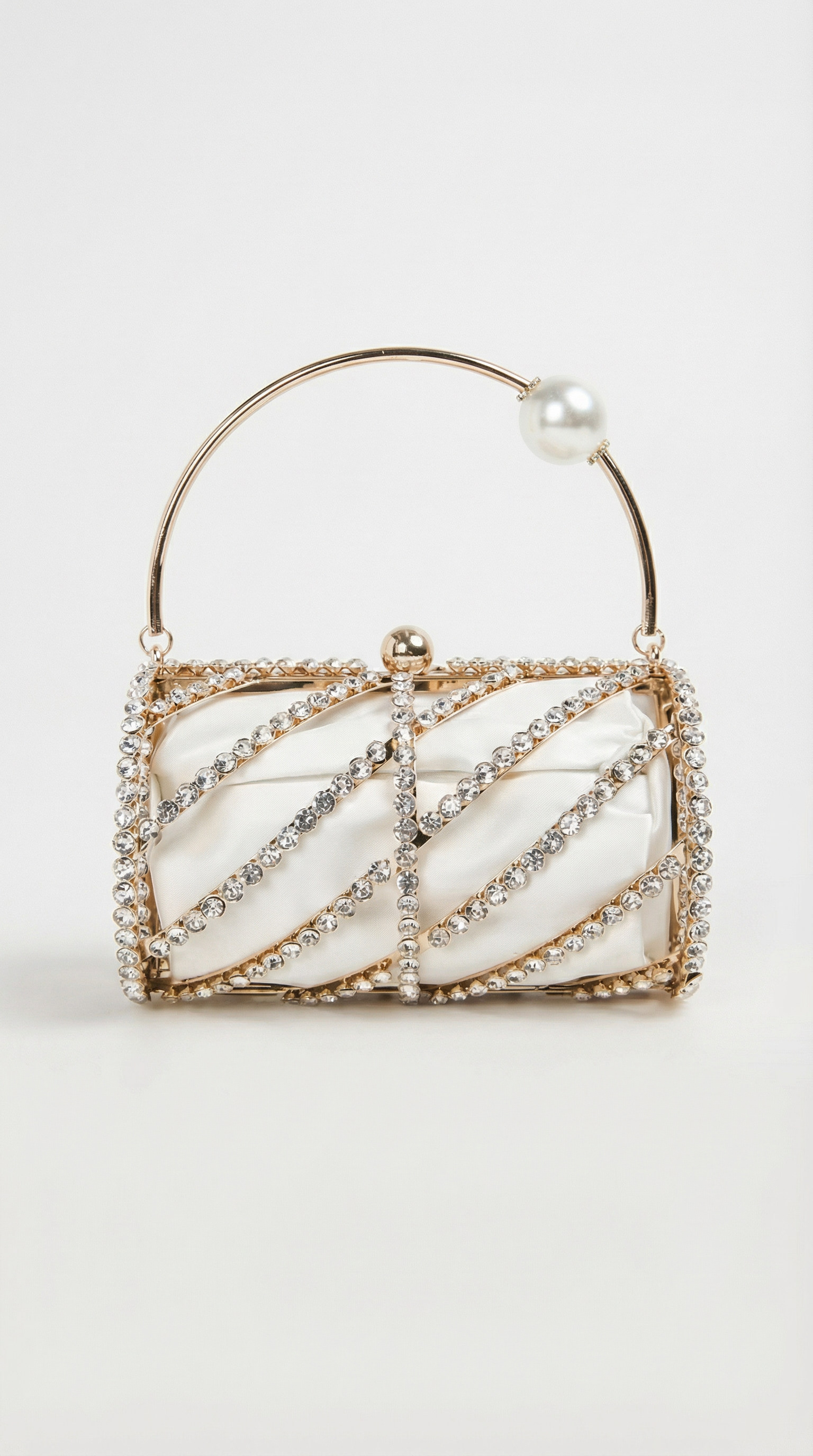 Celeste - Diamond-Encrusted Horizontal Barrel Clutch