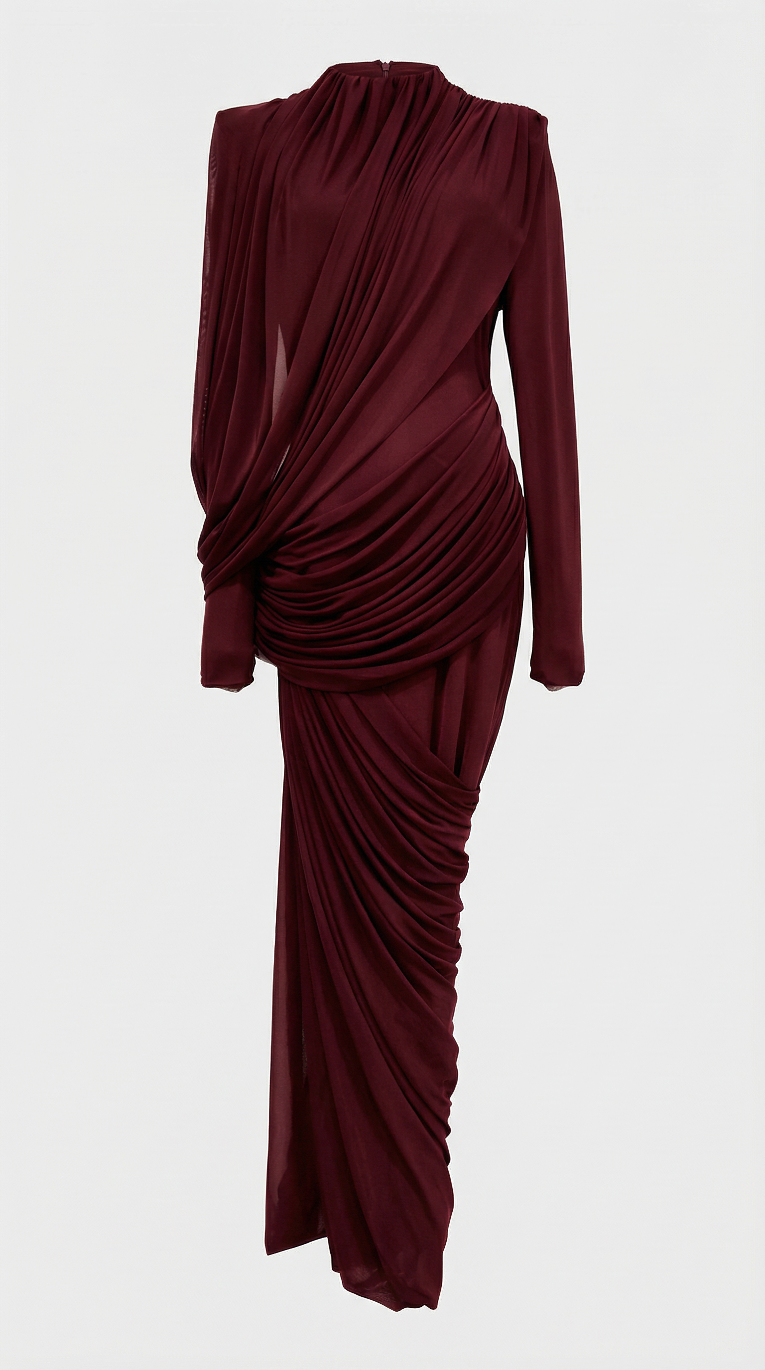 Naya - Elegantes Vintage-Maxi-Kleid mit gespaltenem Band
