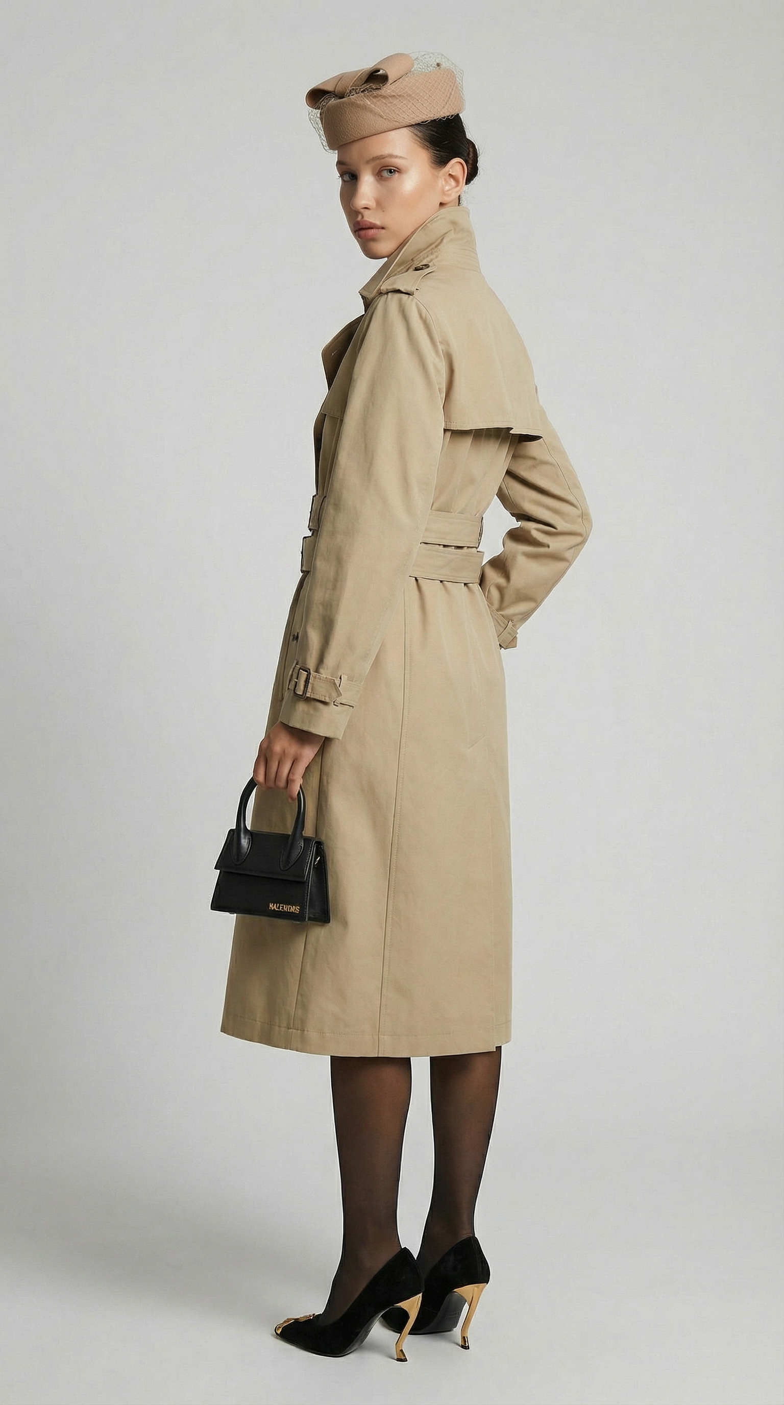 Luma - Doppelgurtiger Langer & Lockere Trenchcoat