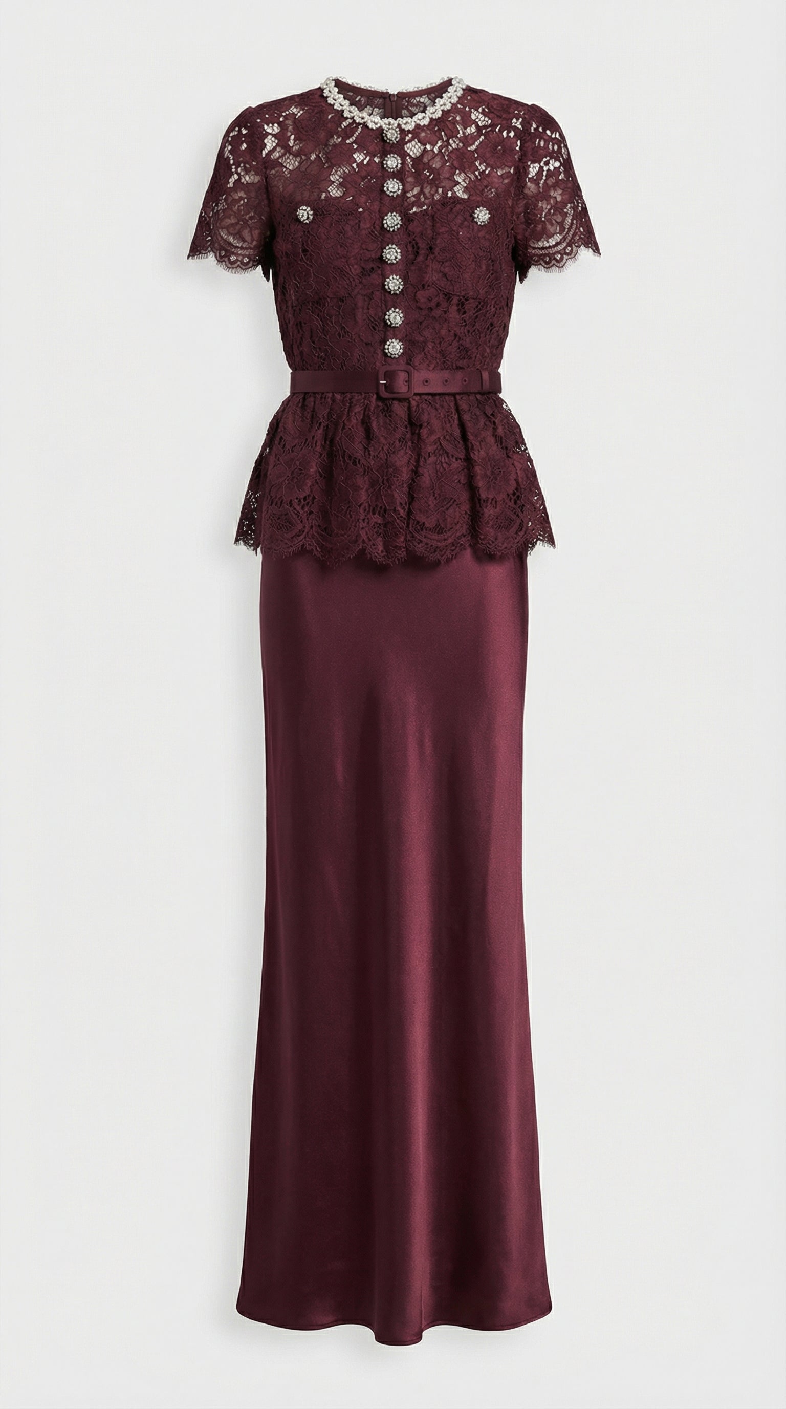 Niva - Vestido de noche real con cuentas