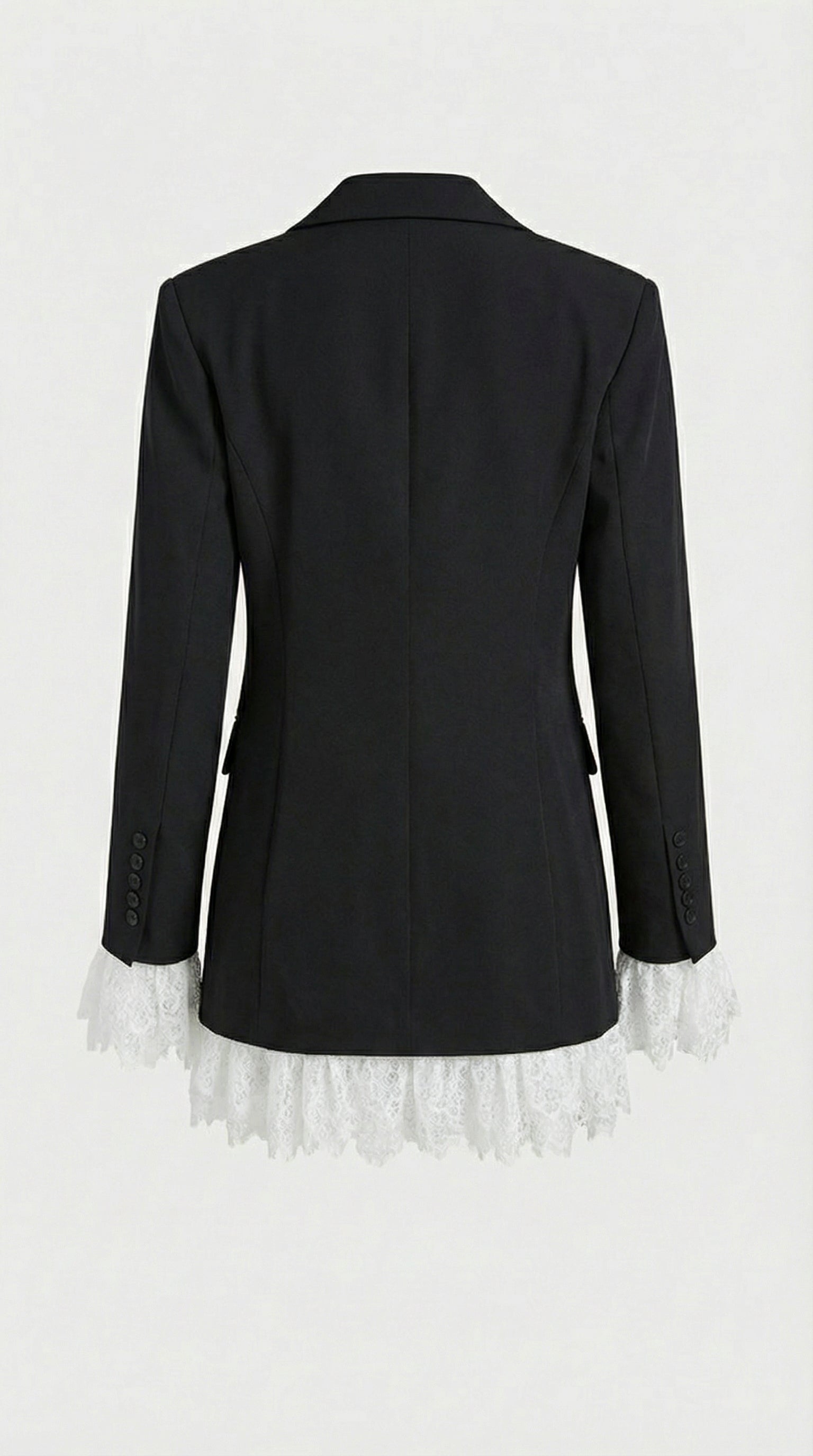 Era - Black Lace Spliced Blazer