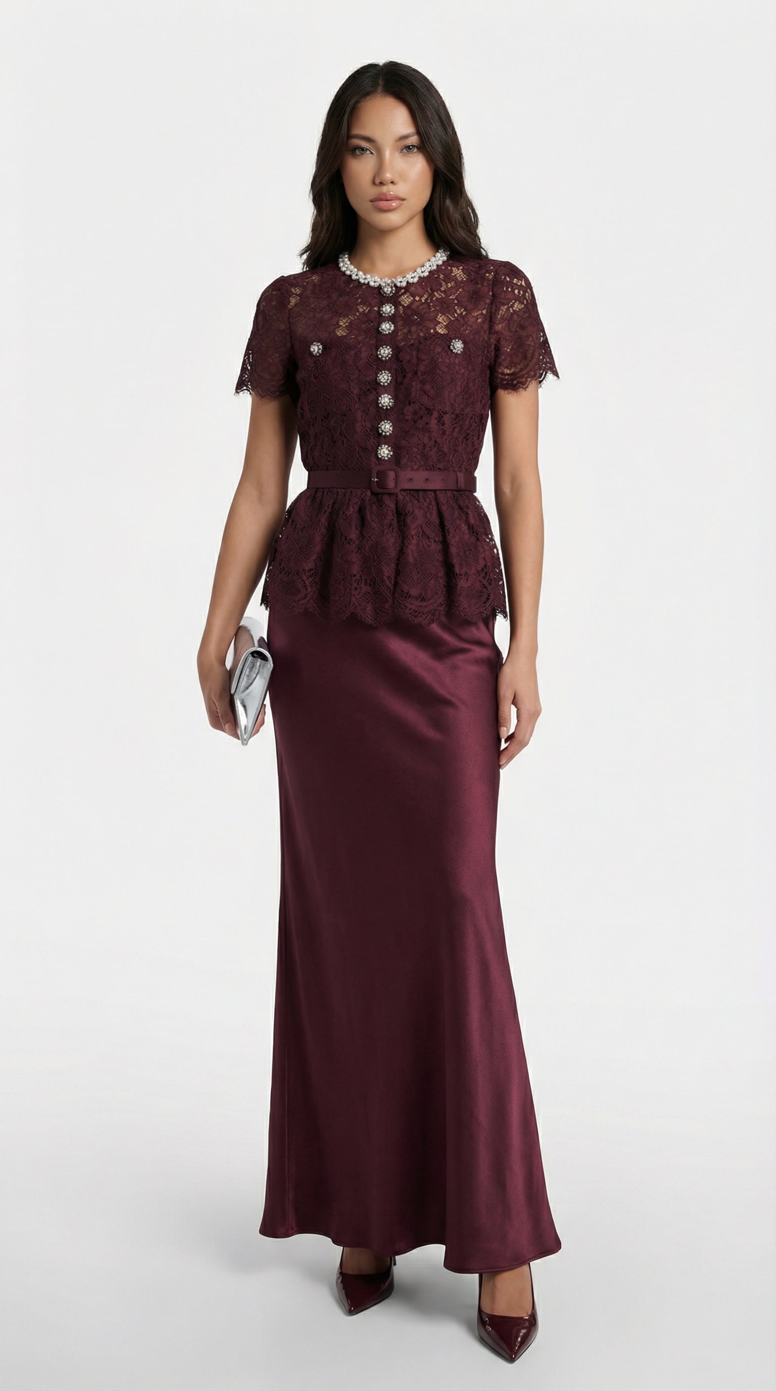 Niva - Gúna Oíche Ríoga Le Beads