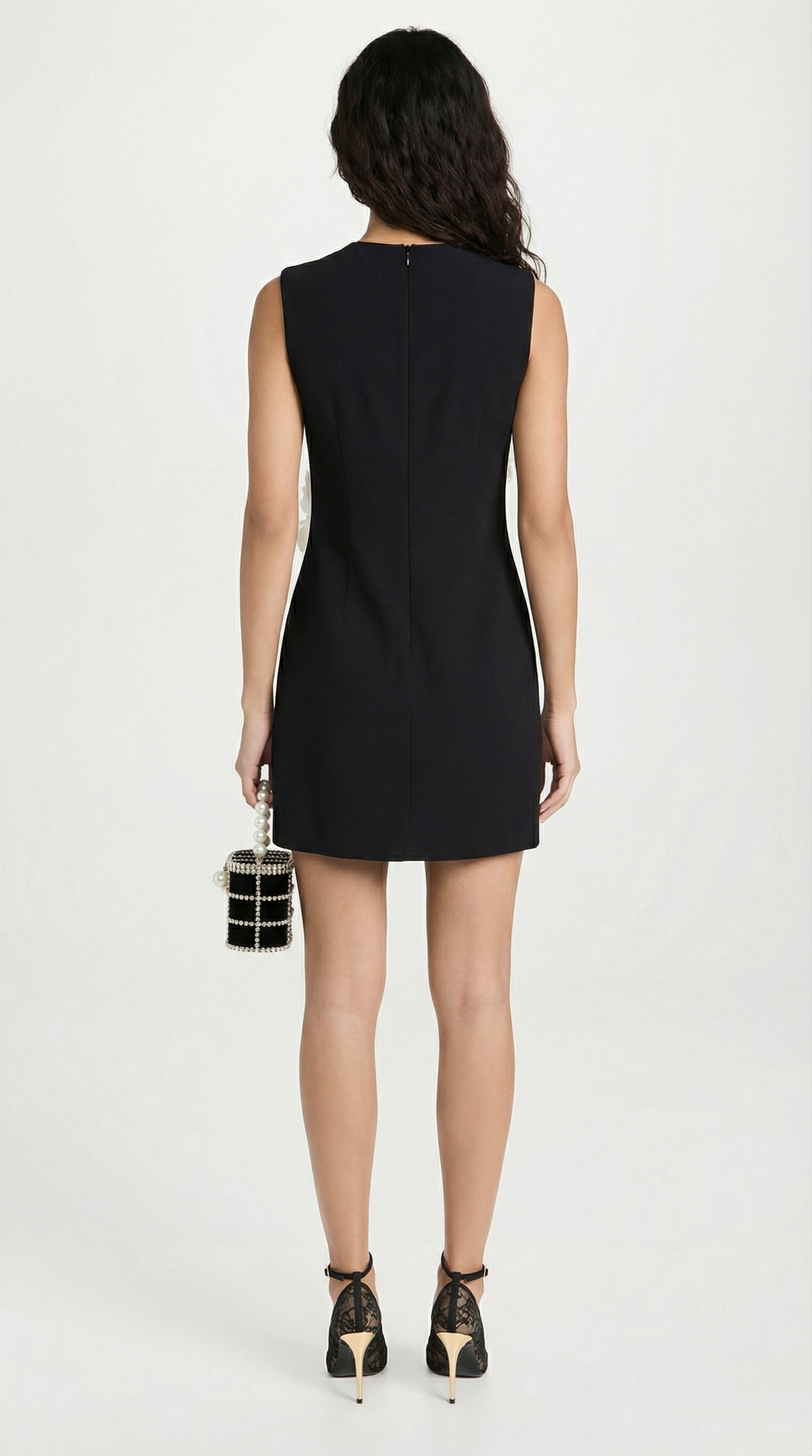 Cava - Robe mi-longue florale en trois dimensions