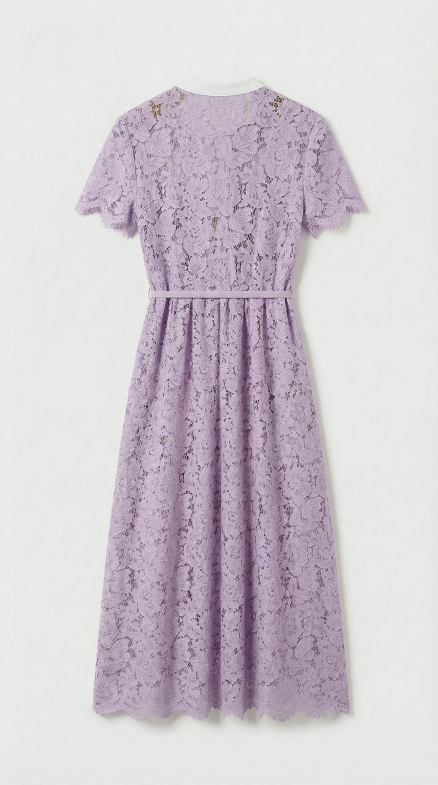 Zalia - Viktorianisches Midi-Kleid mit Spitzen-Gürtel