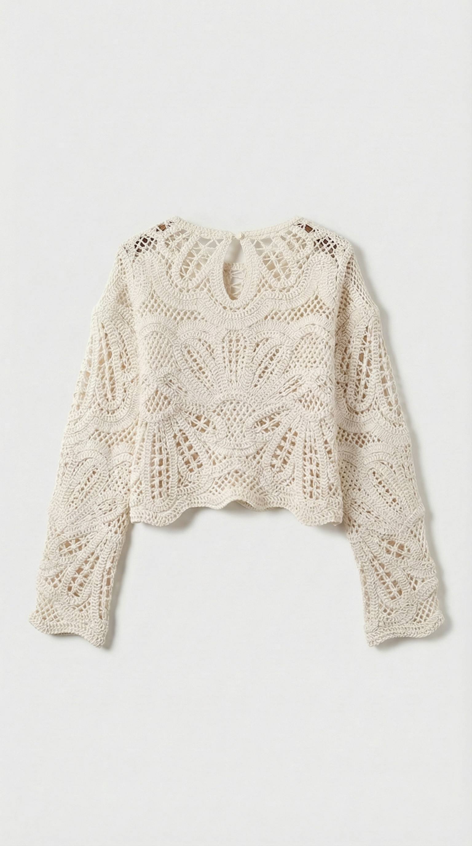 Zeka - Haut en dentelle de crochet artisanale