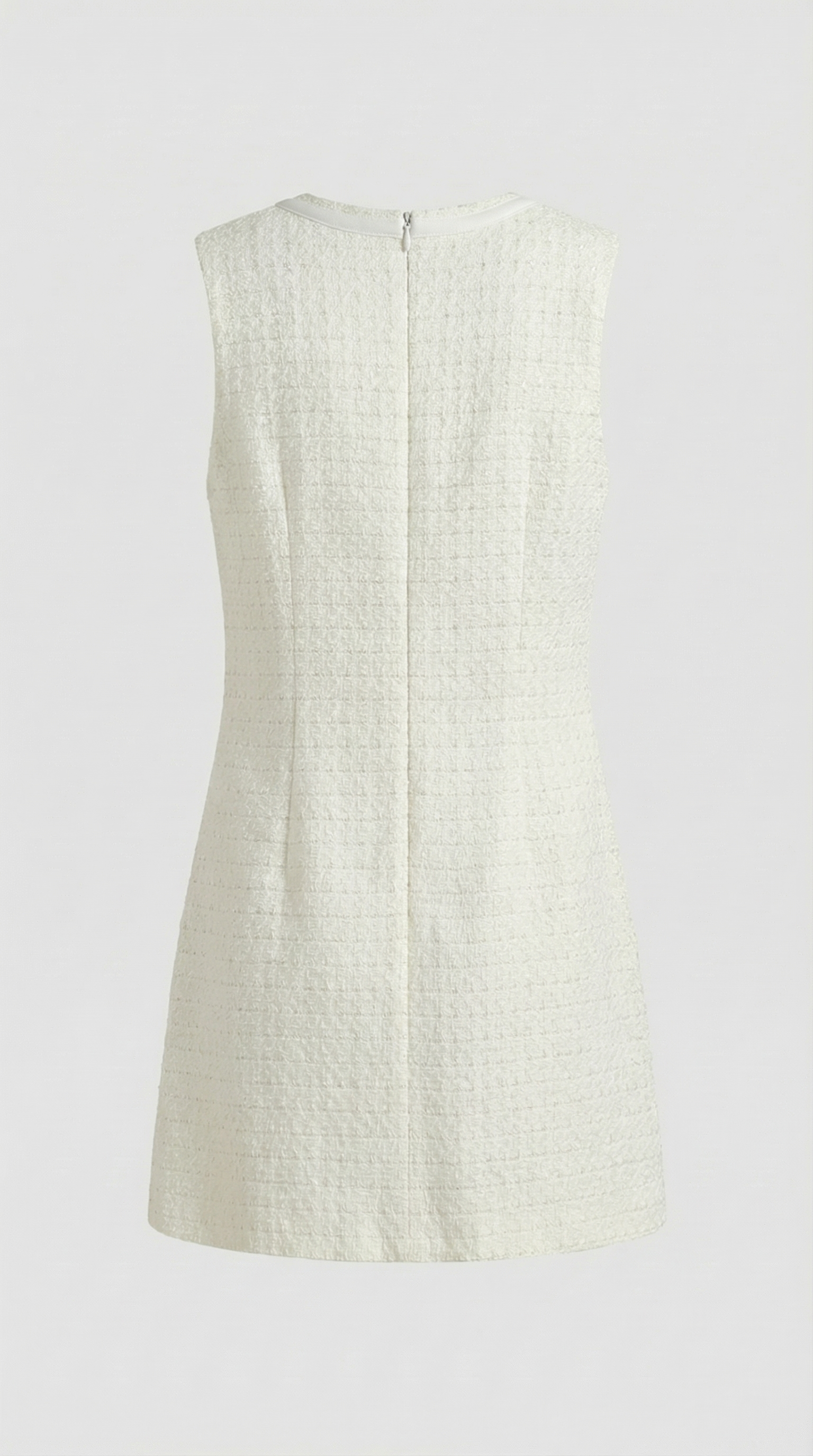 Reta - Dreifach-Schleifen Kristallverziertes Tweed-Kleid