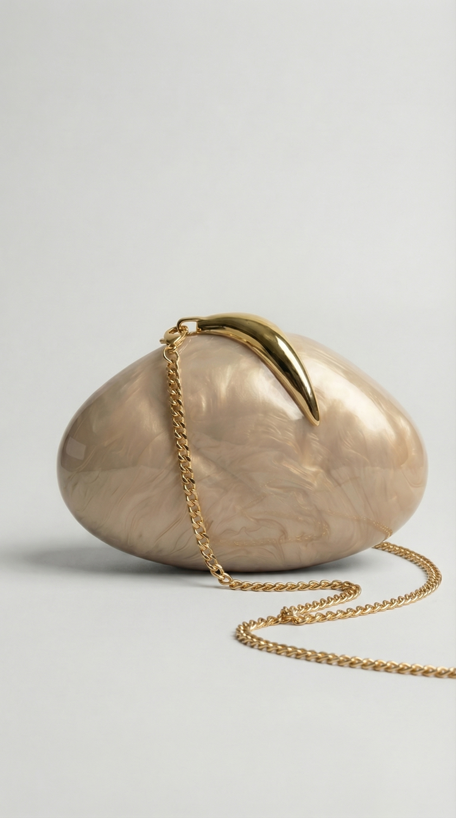 Écris - Minaudière rigide effet marbre