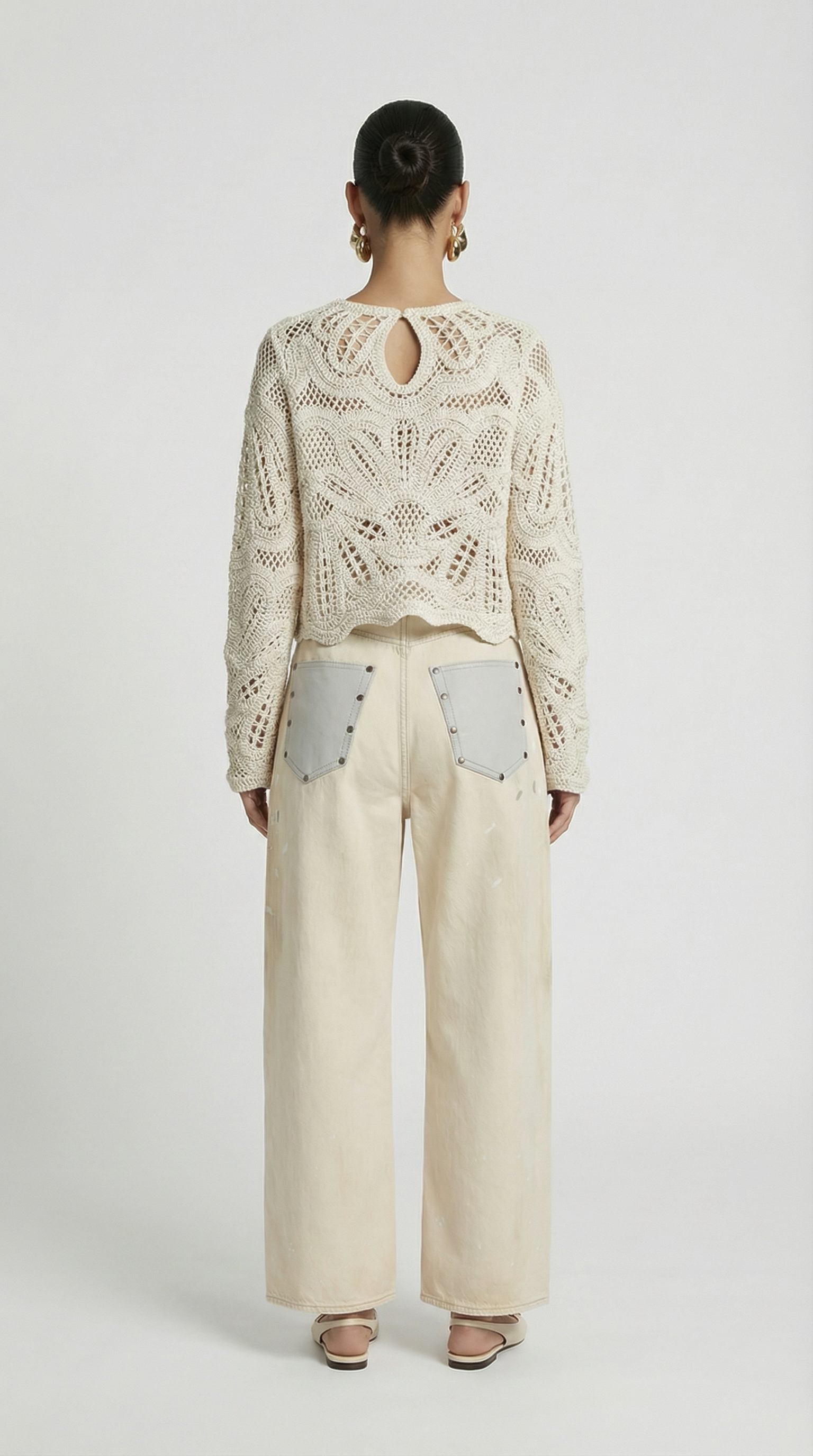 Dona - Structural Wide-Leg Jeans