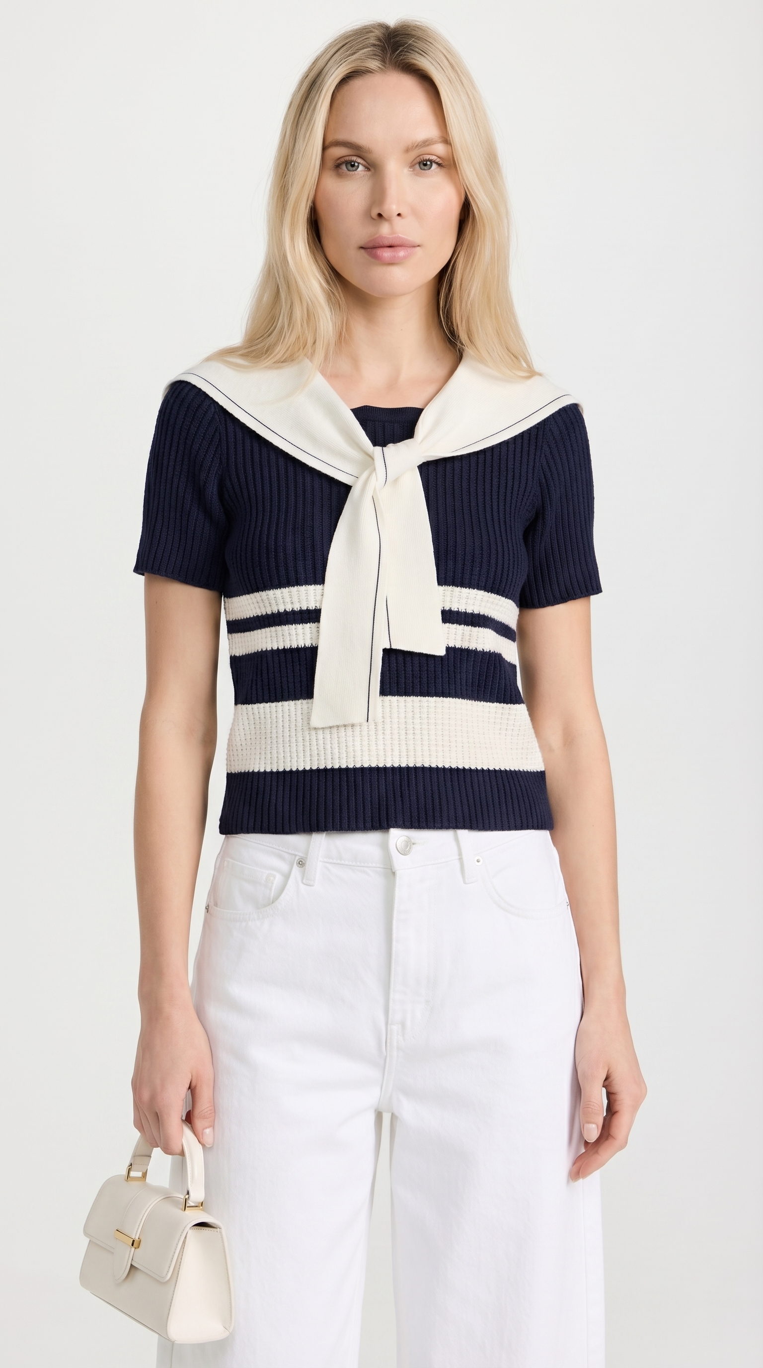 Lure - Nautical Striped Knit Top