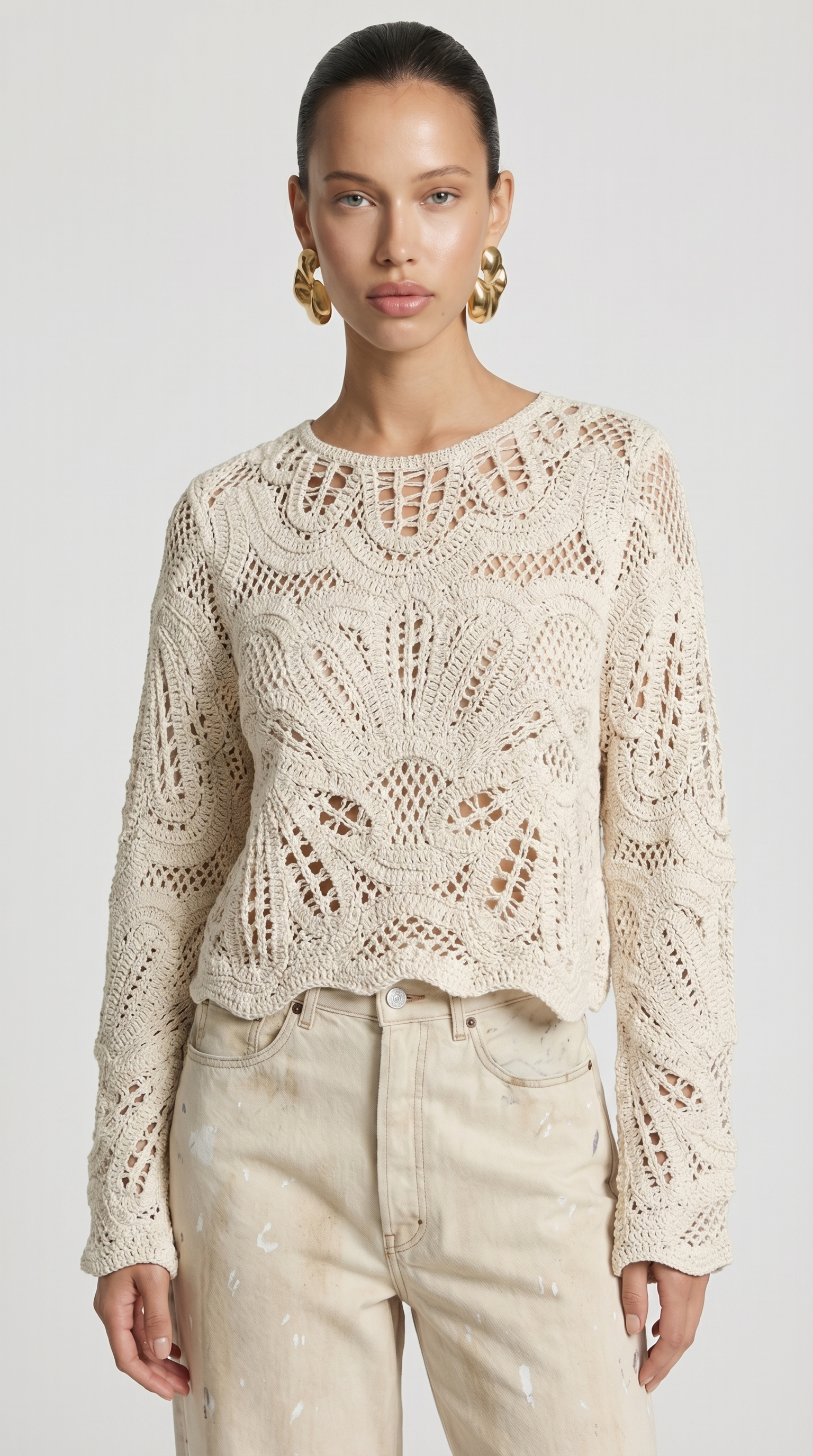 Zeka - Artisanal Crochet Lace Top