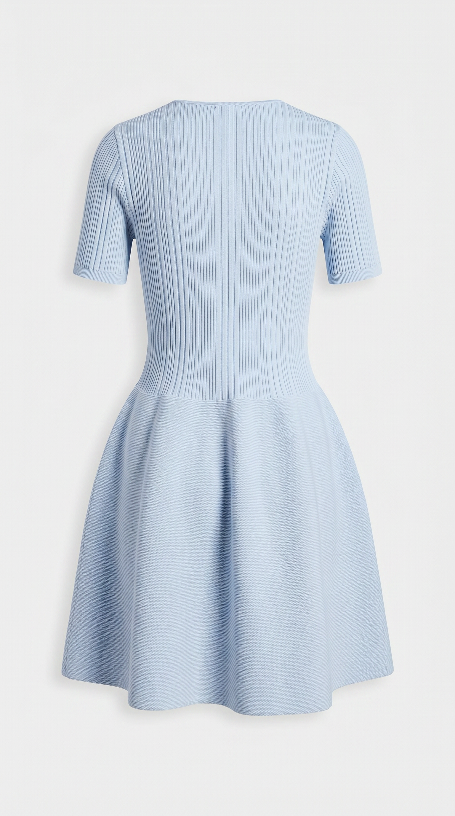 Osla - Kristallverzierte gerippte Strick-Minikleid