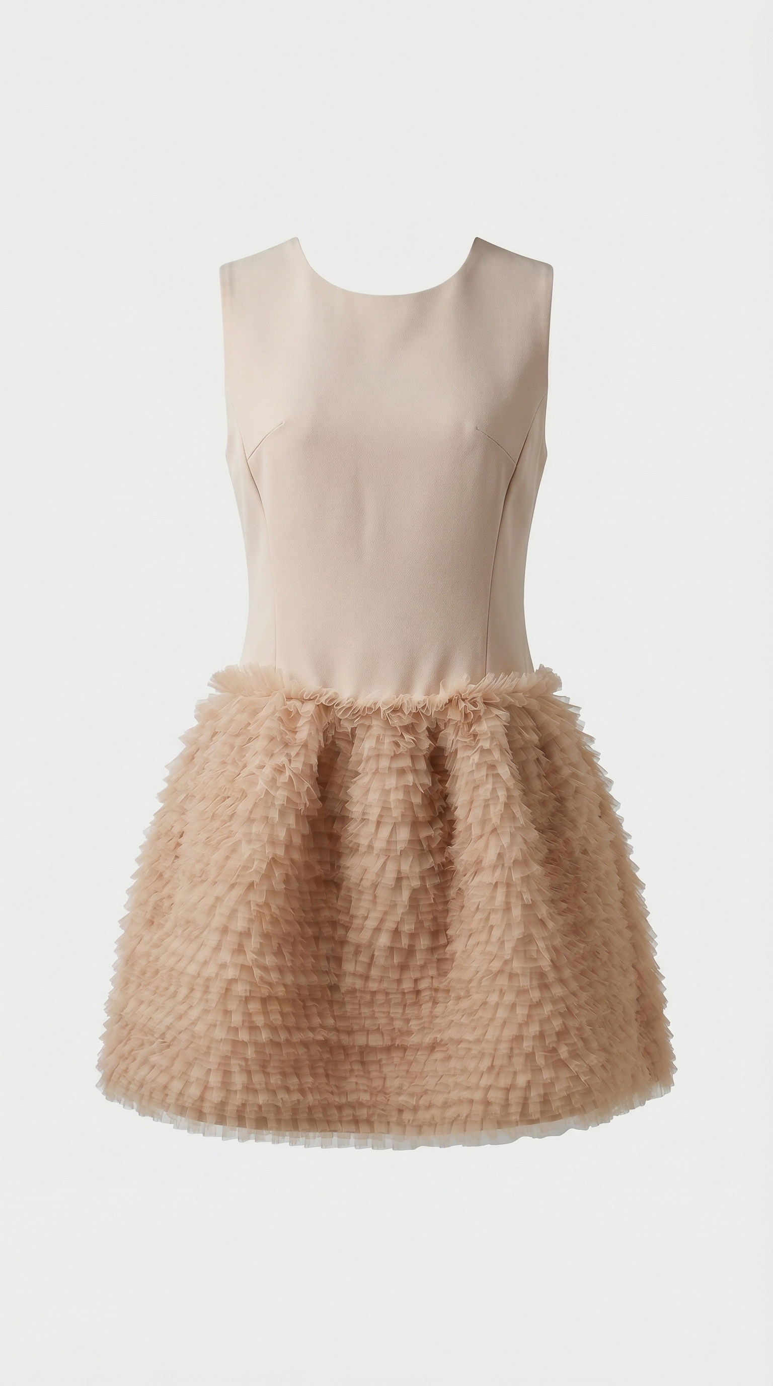 Asla - Gerüschtes Tüll-Kleid mit tiefer Taille