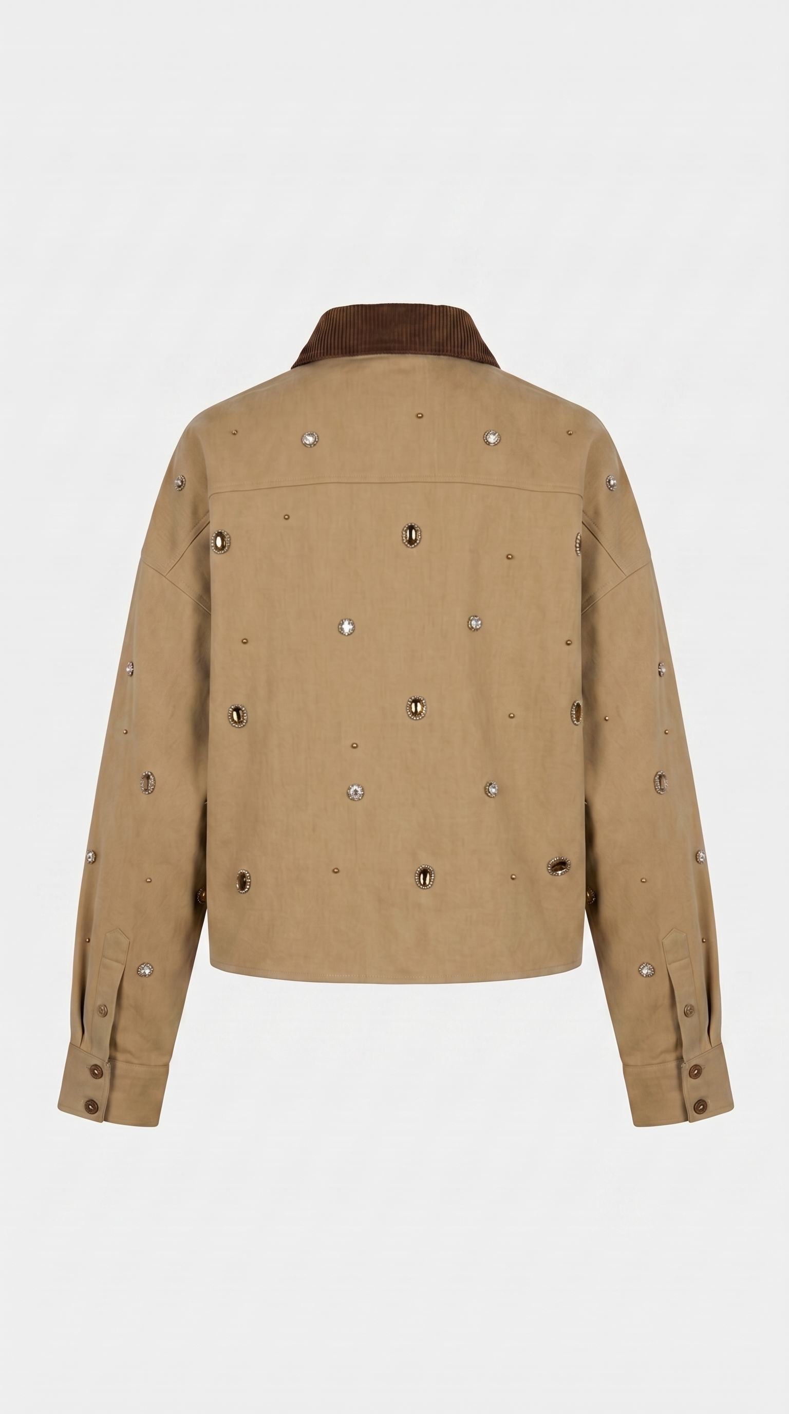 Rila - Diamond-Studded Cotton Jacket