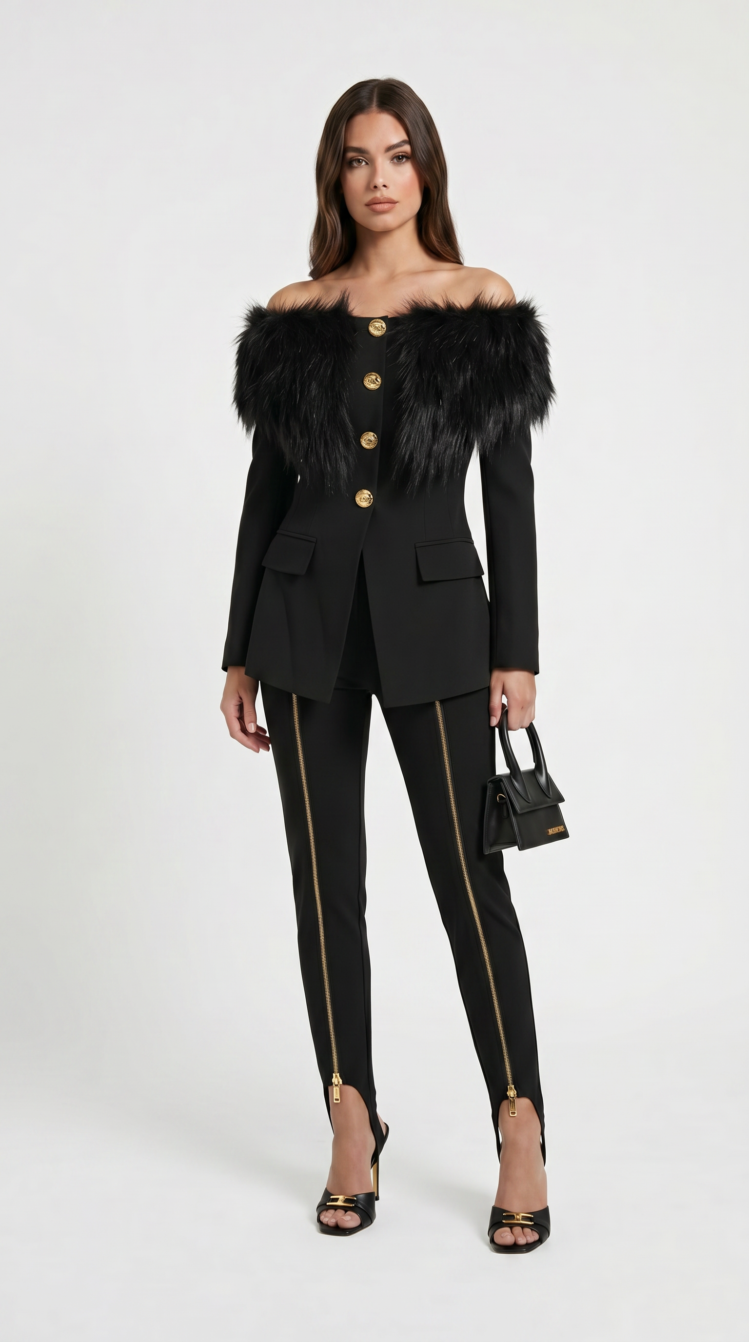 Rune - Refined Long Sleeve Fur Jacket