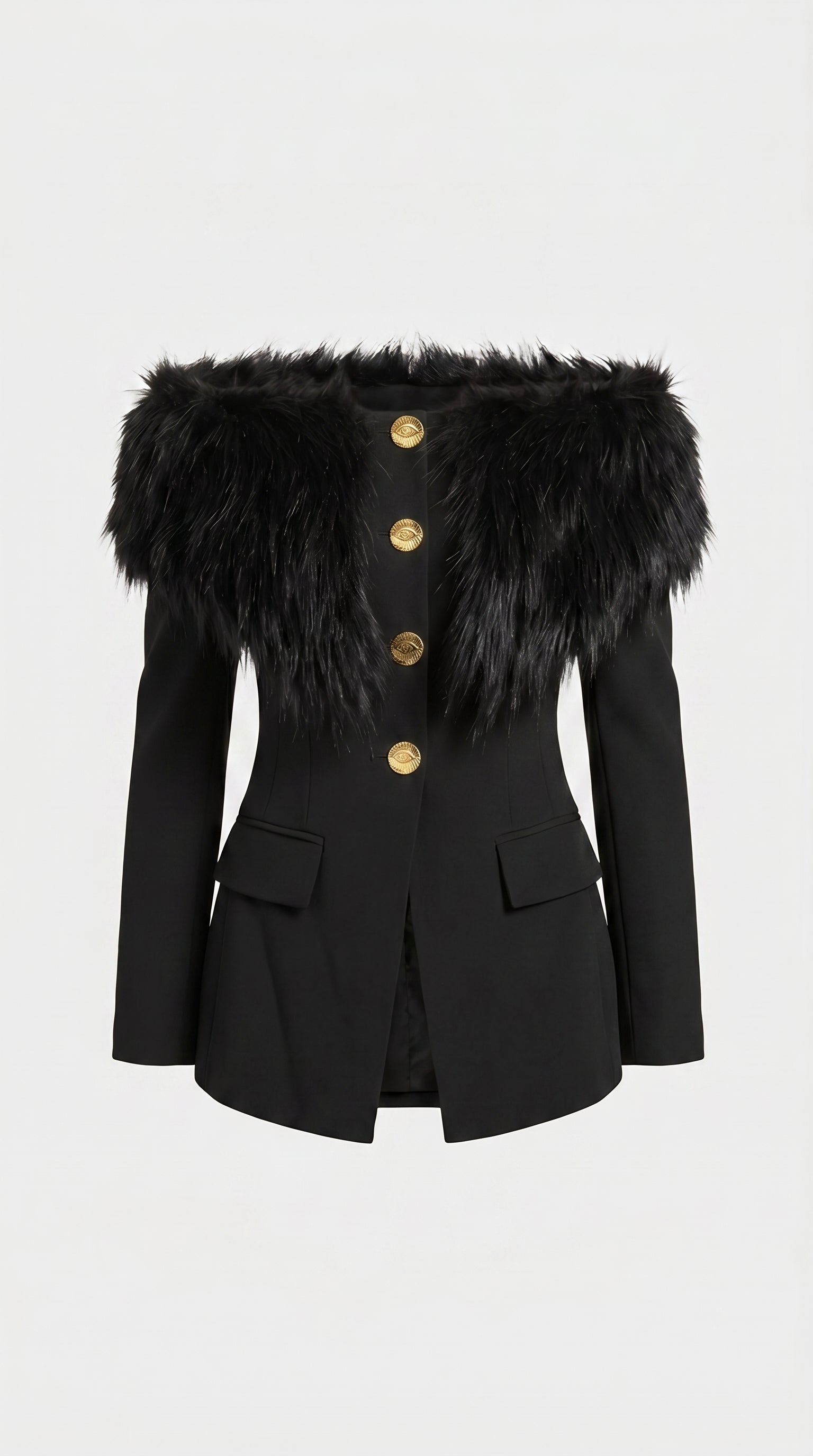 Rune - Refined Long Sleeve Fur Jacket