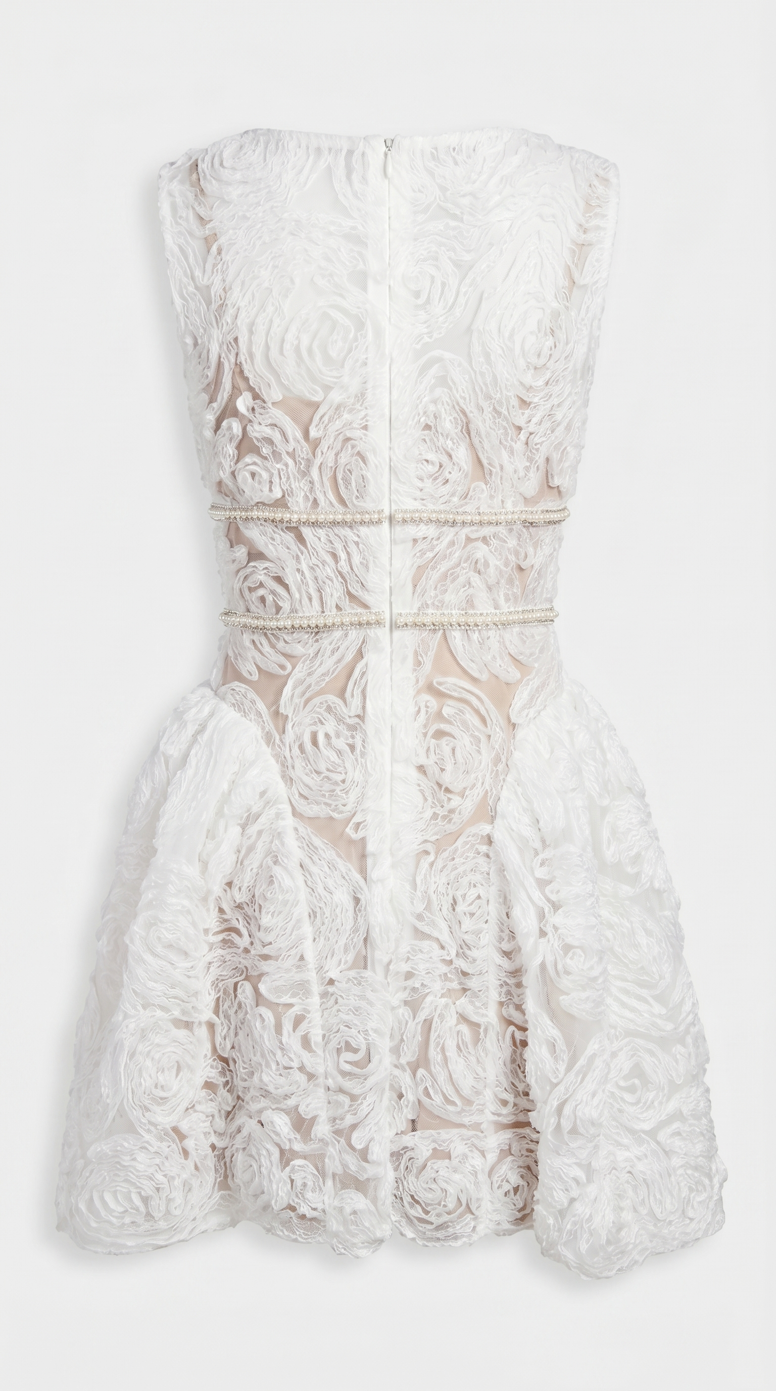 Brio - Structural Rosette Tiered Mini Dress