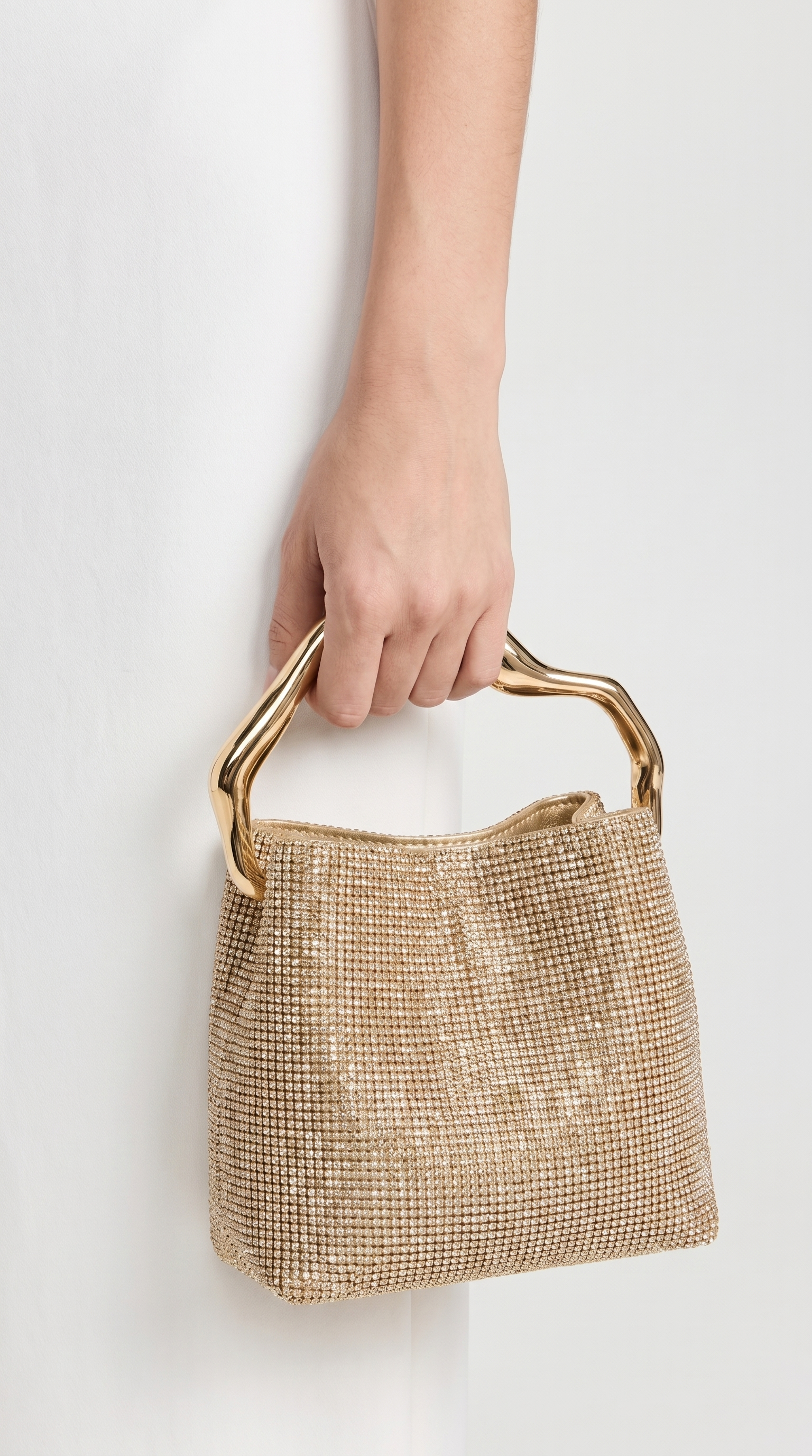 Ciel - Crystal-Encrusted Mesh Handle Bag