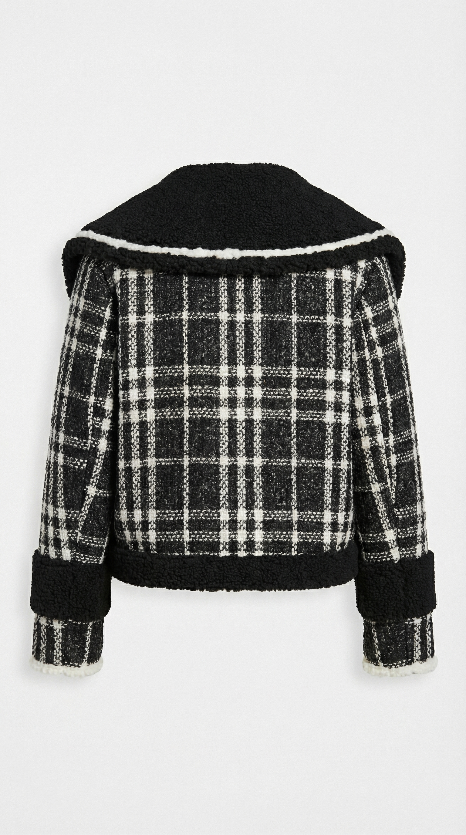 Solenn - Tweedjacke mit extravagantem Kragen