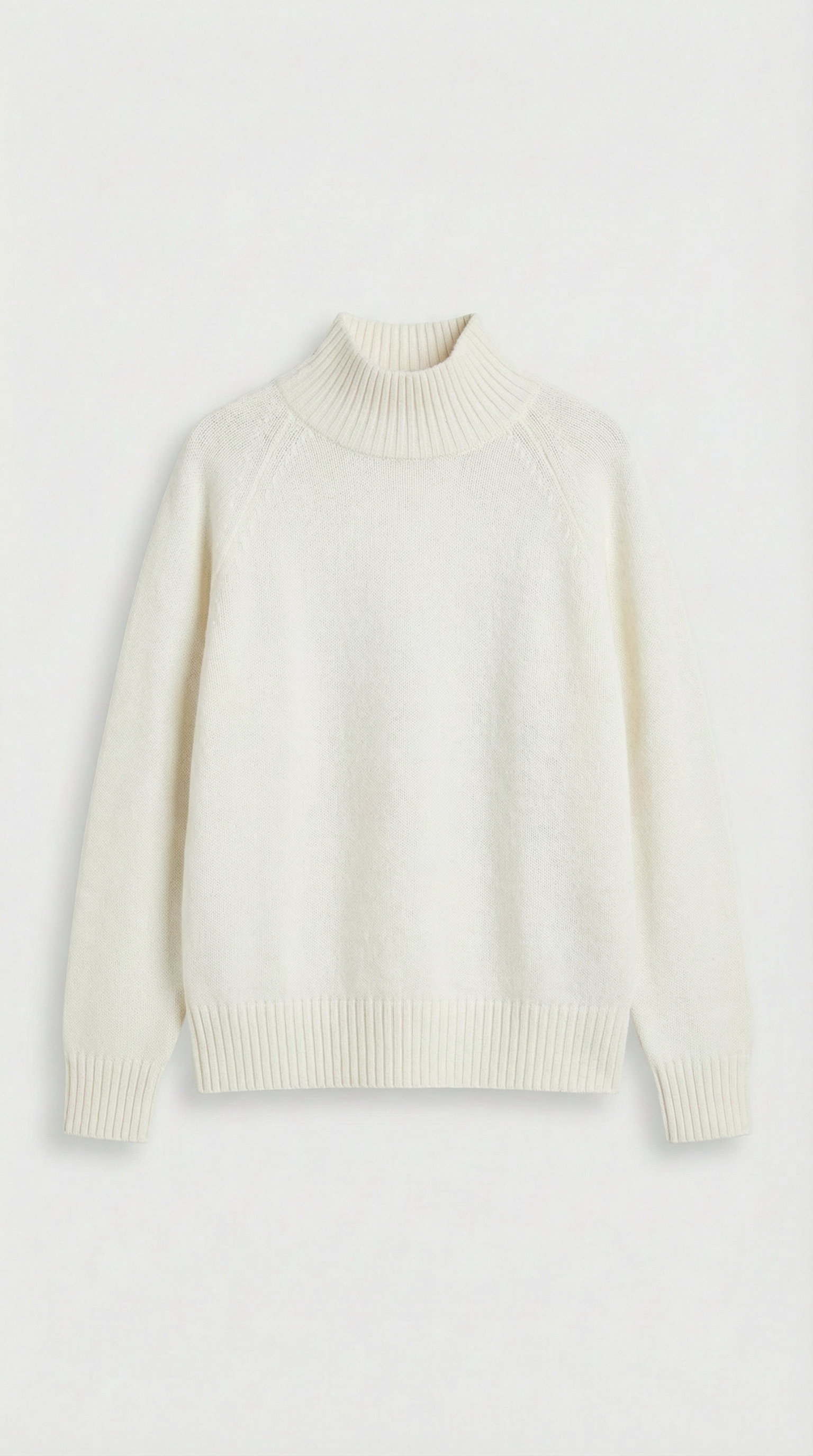 Vilo - 100% Wollset mit dickem Pullover und weiter Hose Weiß