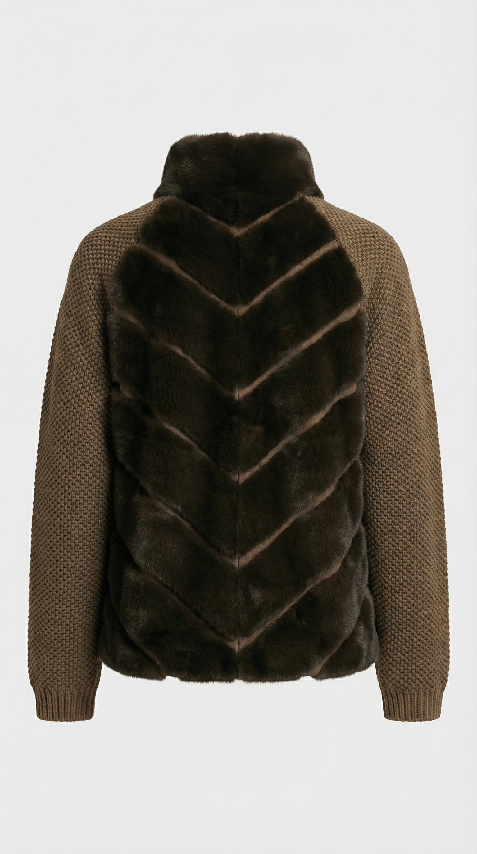 Brumal - Veste patchwork en fourrure végane