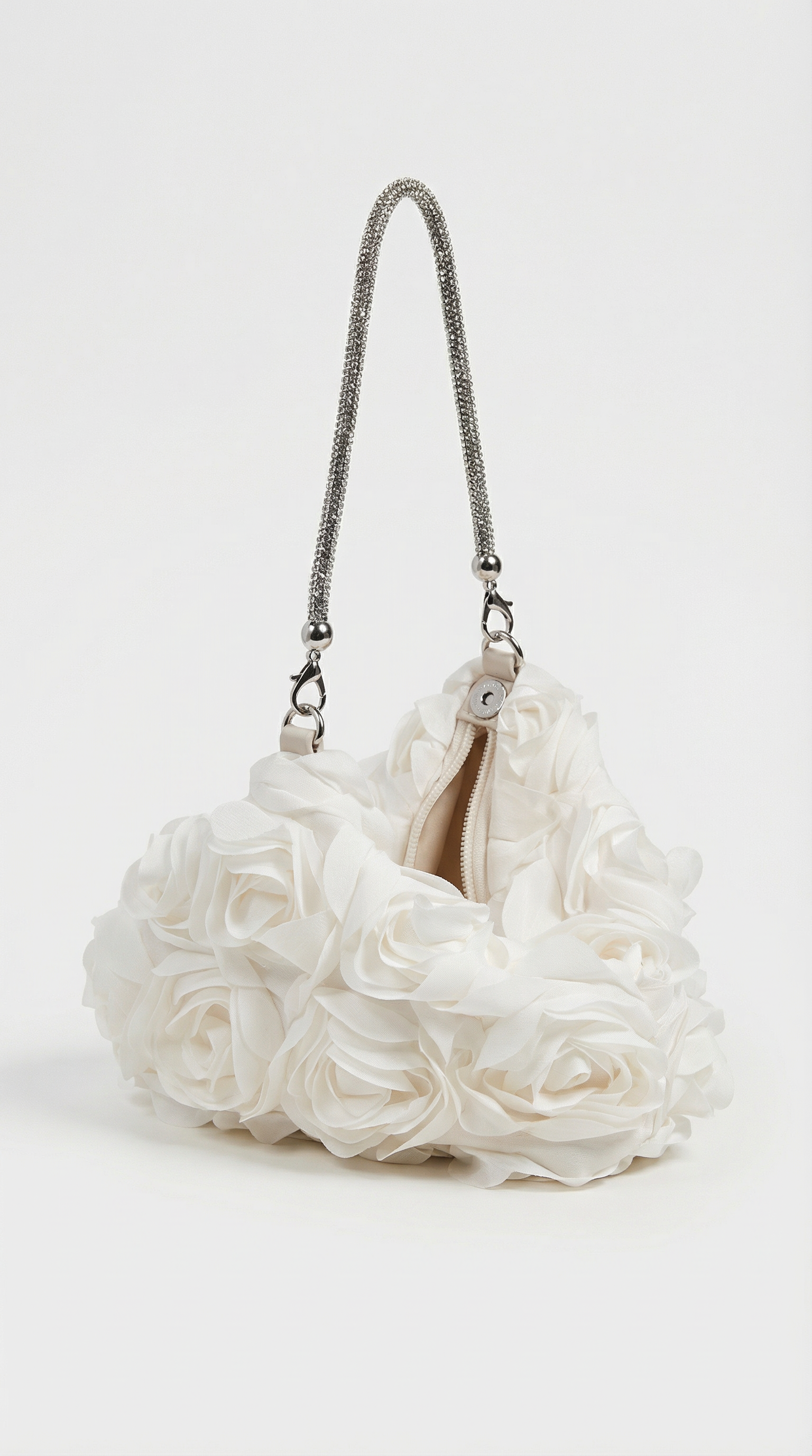 Isla - Borsa da Sera Romantica a Petali Floreali Beige