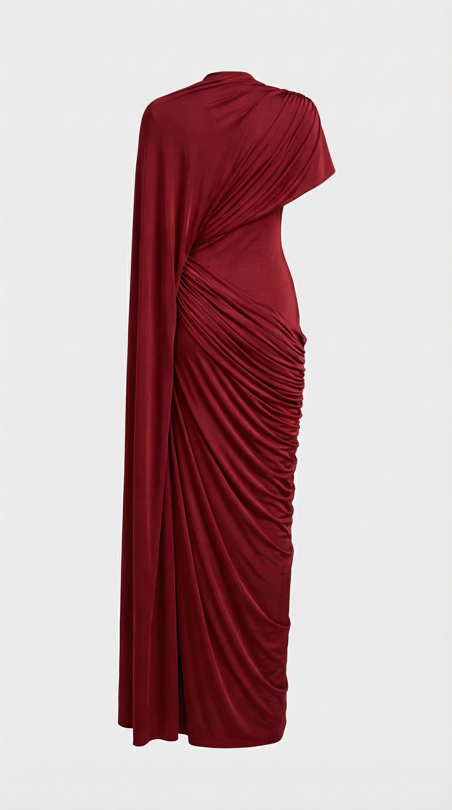 Mira - Greek-Style Draped Wrap Maxi Dress