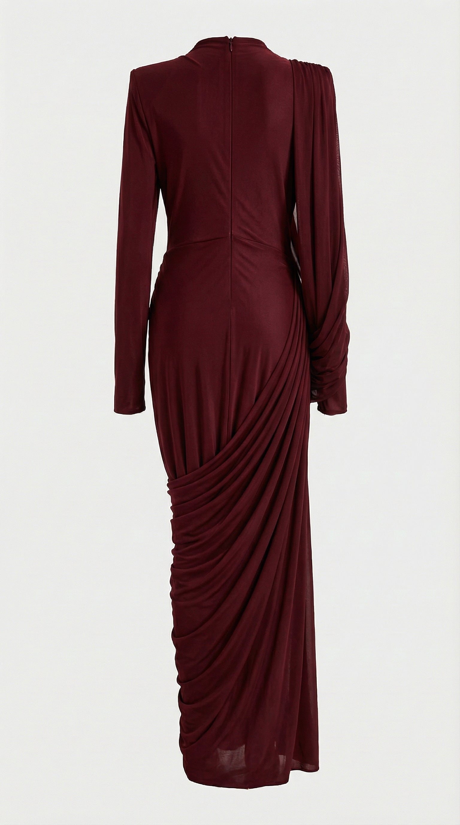 Naya - Elegant Vintage Spliced Ribbon Maxi Dress