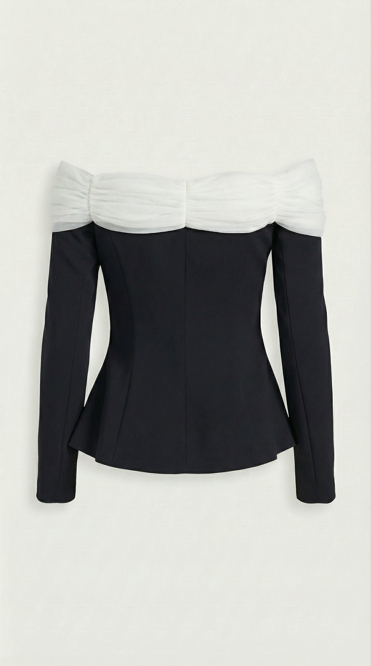 Arana - Sexy Ausschnitt Crop Top Schwarz