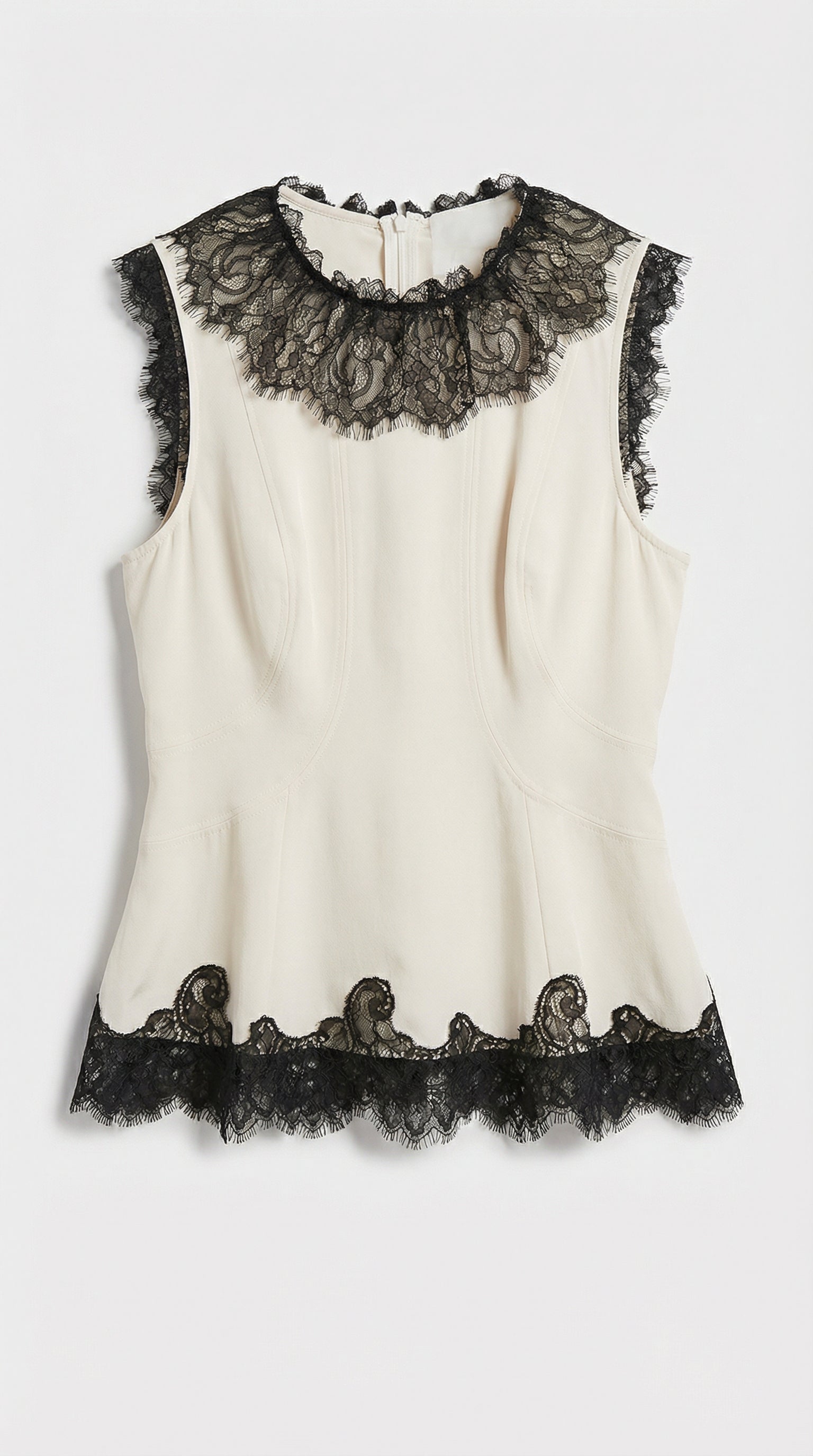 Sani - Blusa de encaje bordada 100% seda