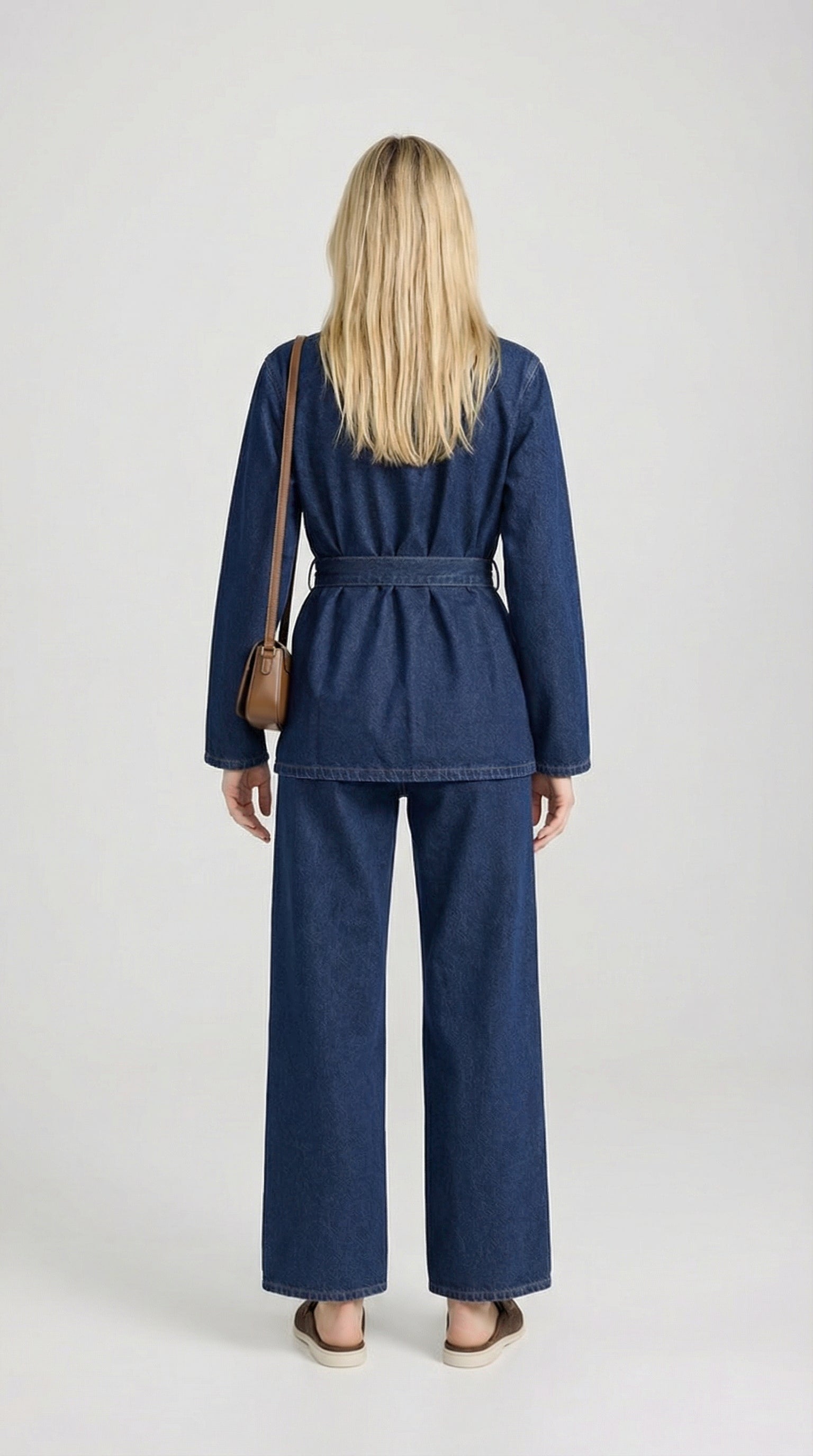 Tala - Vintage-Look lockeres, tailliertes Denim-Set