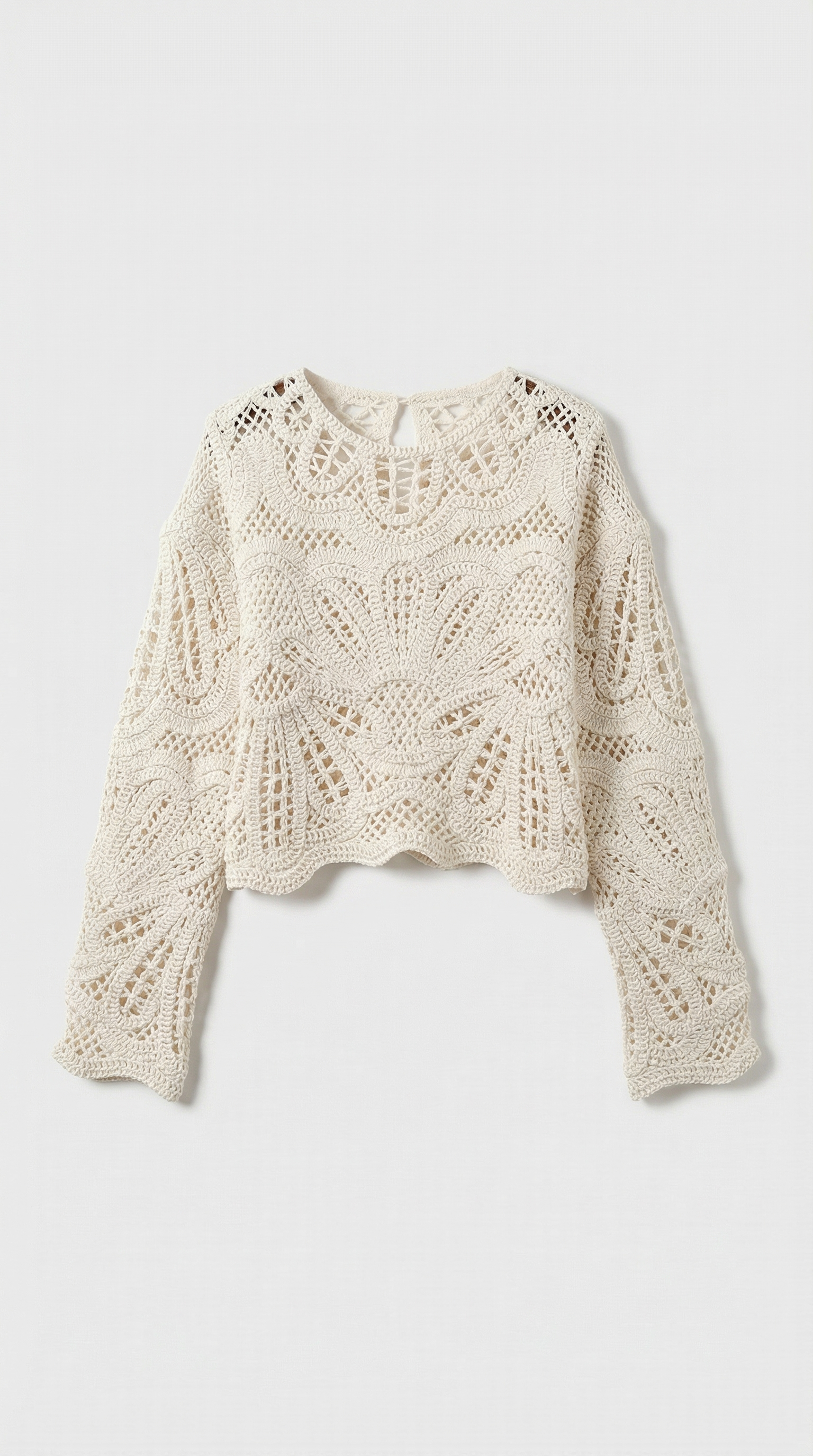 Zeka - Haut en dentelle de crochet artisanale