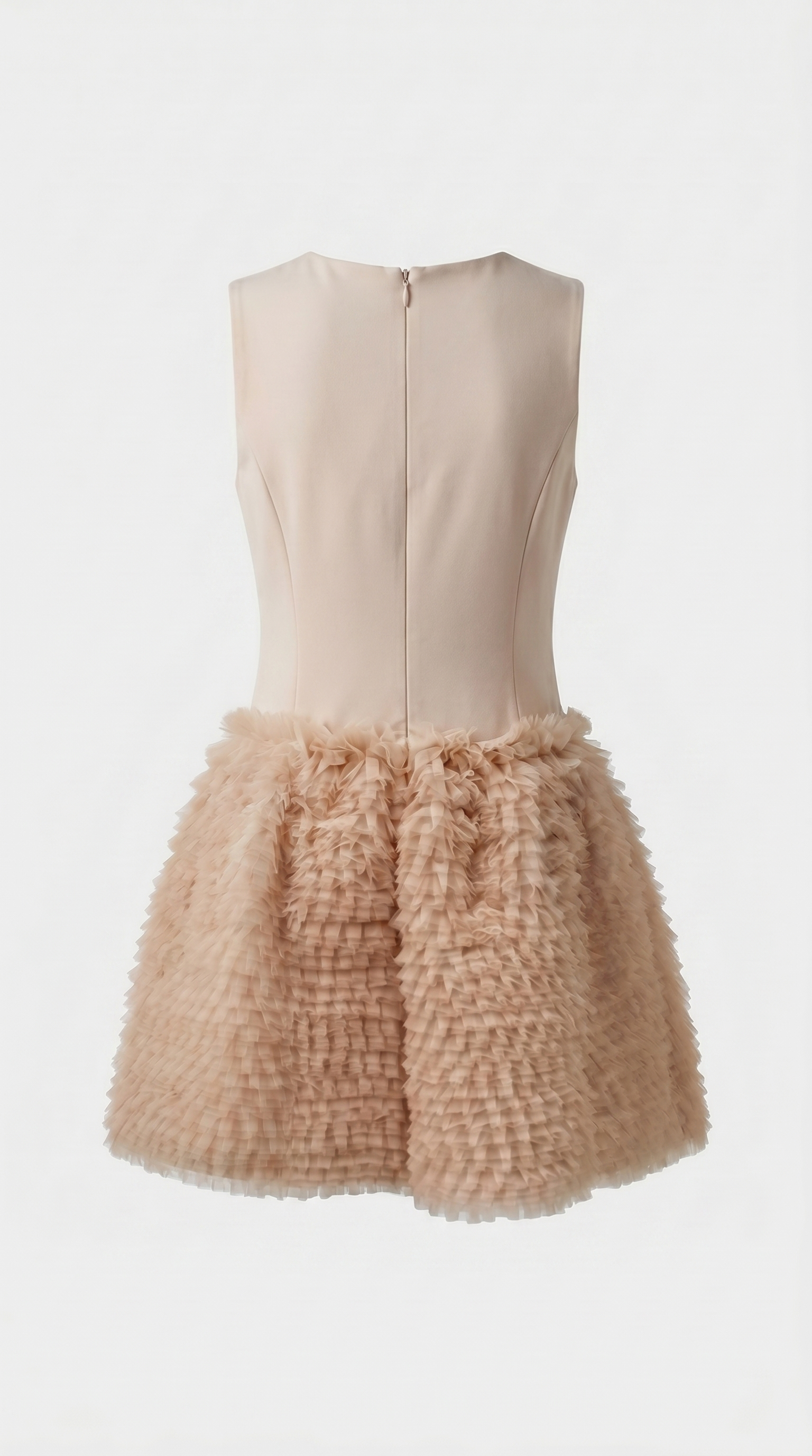 Asla - Ruffled Tulle Drop-Waist Mini Dress