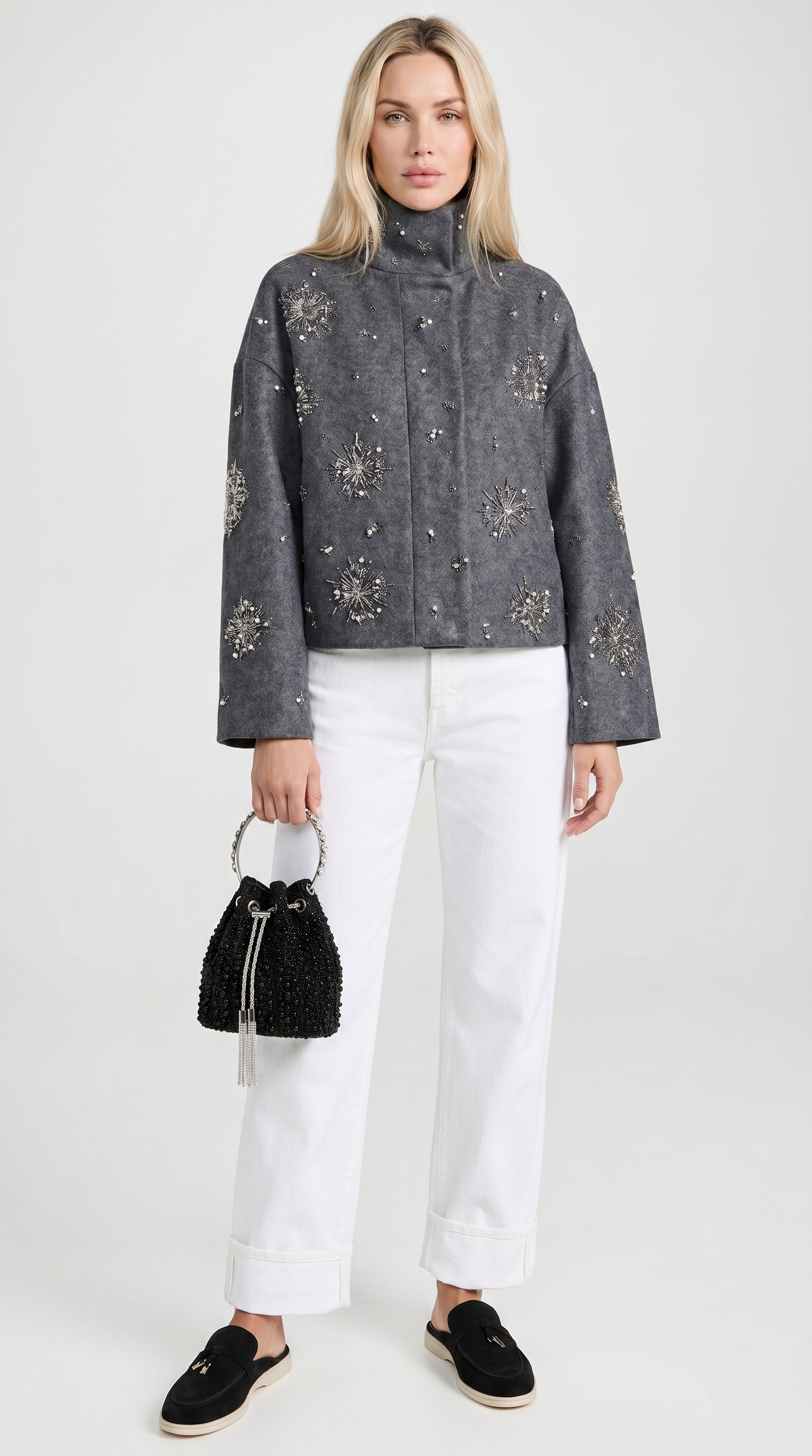 Sira - Soft Touch Wool-Blend Jacket