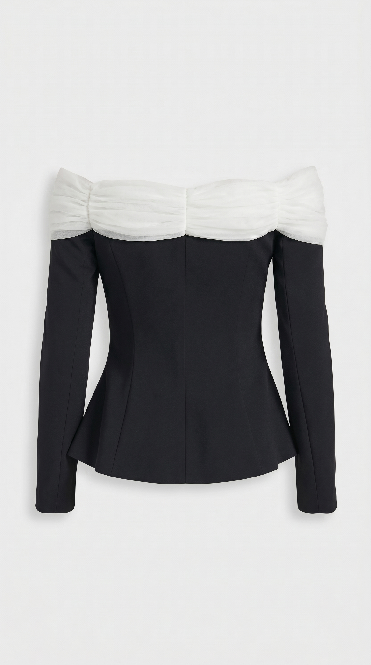 Arana - Sexy Ausschnitt Crop Top Schwarz