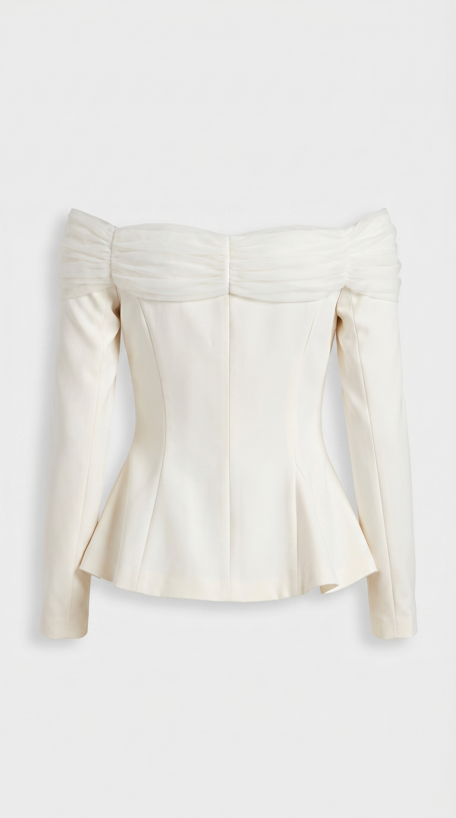 Arana - Sexy Slash Neck Crop Top Apricot