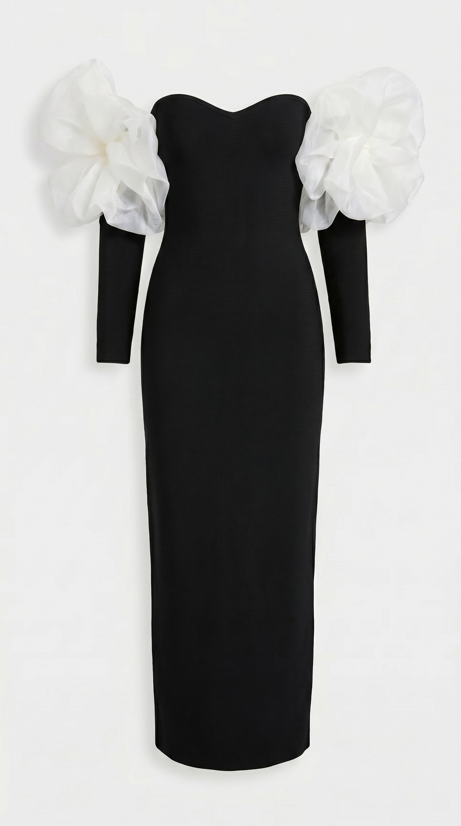 Druti - Puff-Sleeve Column Maxi Dress