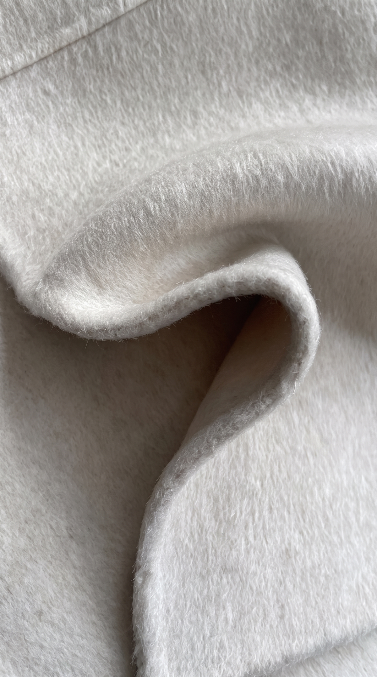 Fabriano – Draped Shawl Collar Wool Wrap Coat Beige